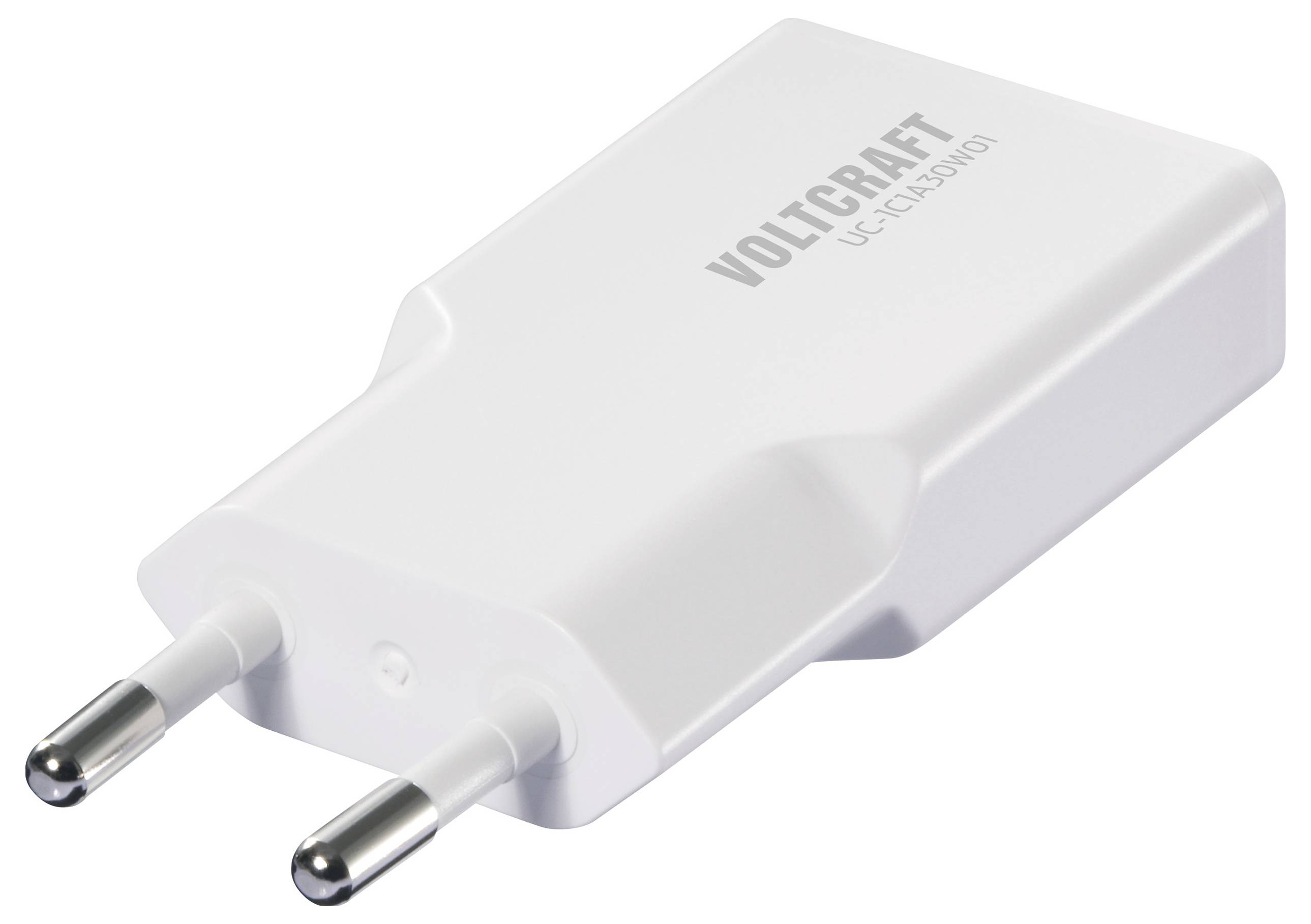 VOLTCRAFT UC-1C1A30W01 USB Ladegerät 30W 1x USB-A, 1x USB-C® Fast Charge, USB PD 3.0 Weiß GaN