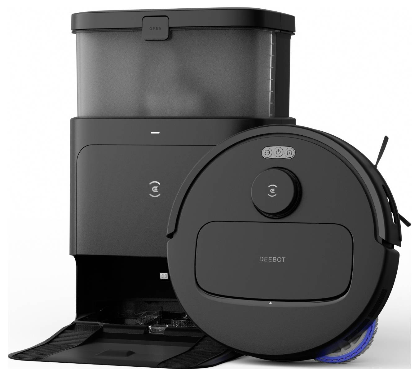 ECOVACS YDLX11 Saug-und Wischroboter Schwarz Fernbedienbar, Sprachgesteuert