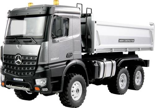 Amewi 22685 Mercedes-Benz Arocs Kipper 6x6 anthrazit 1:14 Elektro RC Funktionsmodell RtR