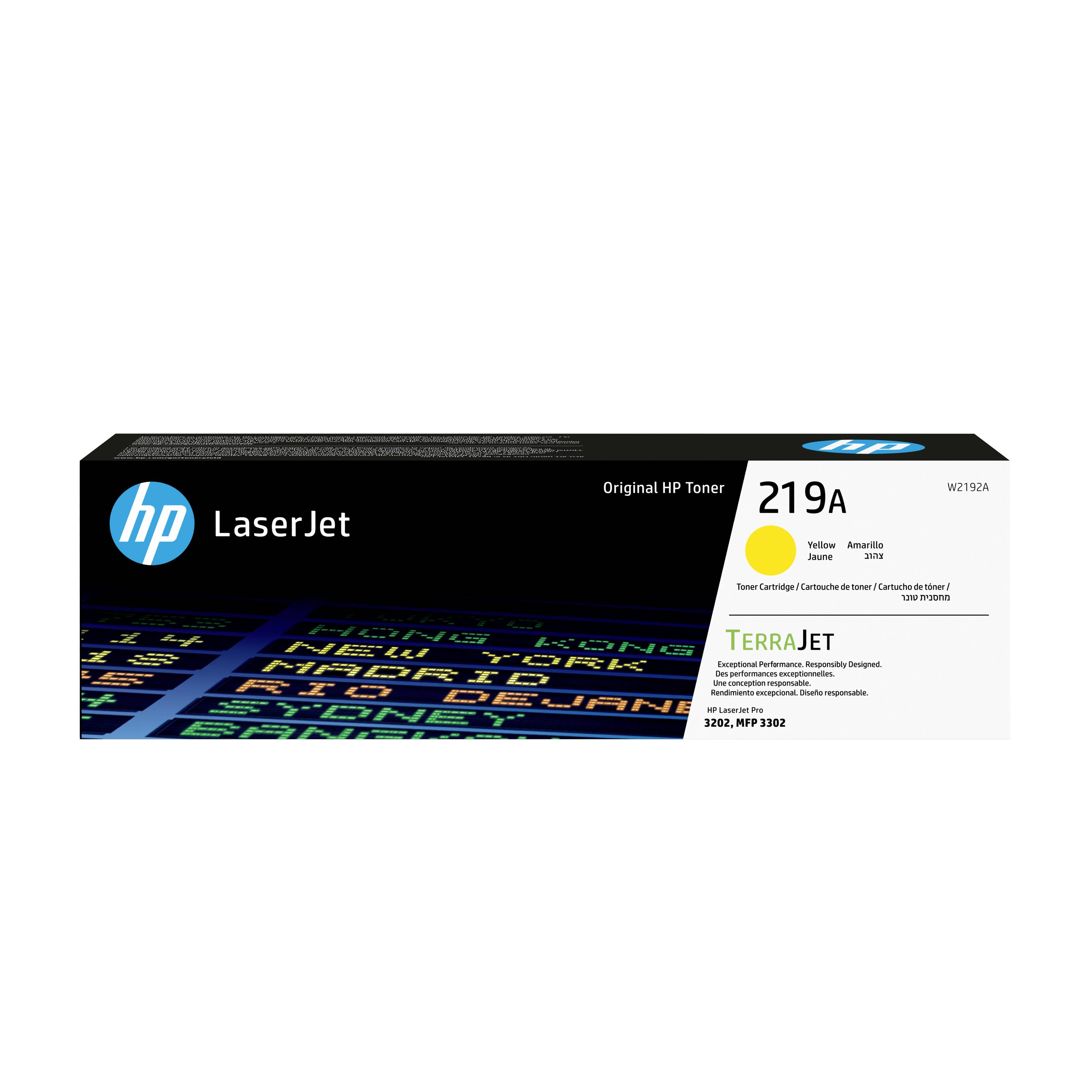 HP LaserJet 219A Original-Tonerpatrone Schachtel, schwarz mit Cyan-Akzenten und TerraJet-Branding