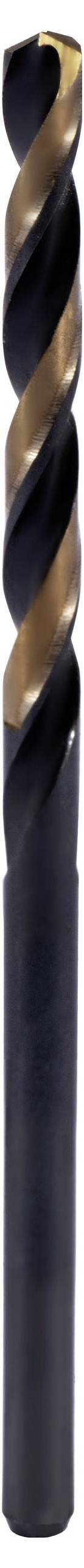 Ein Nahaufnahmebild eines Bohrers mit einer Spiralnutengestaltung und metallischem Finish, das seine scharfe Kante und präzise Schneidkonstruktion hervorhebt.