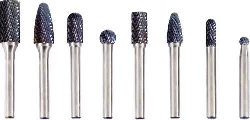 FRITZFURT 2602-6008 Fräser-Set Carbide Länge 150 mm Schaftdurchmesser 6 mm