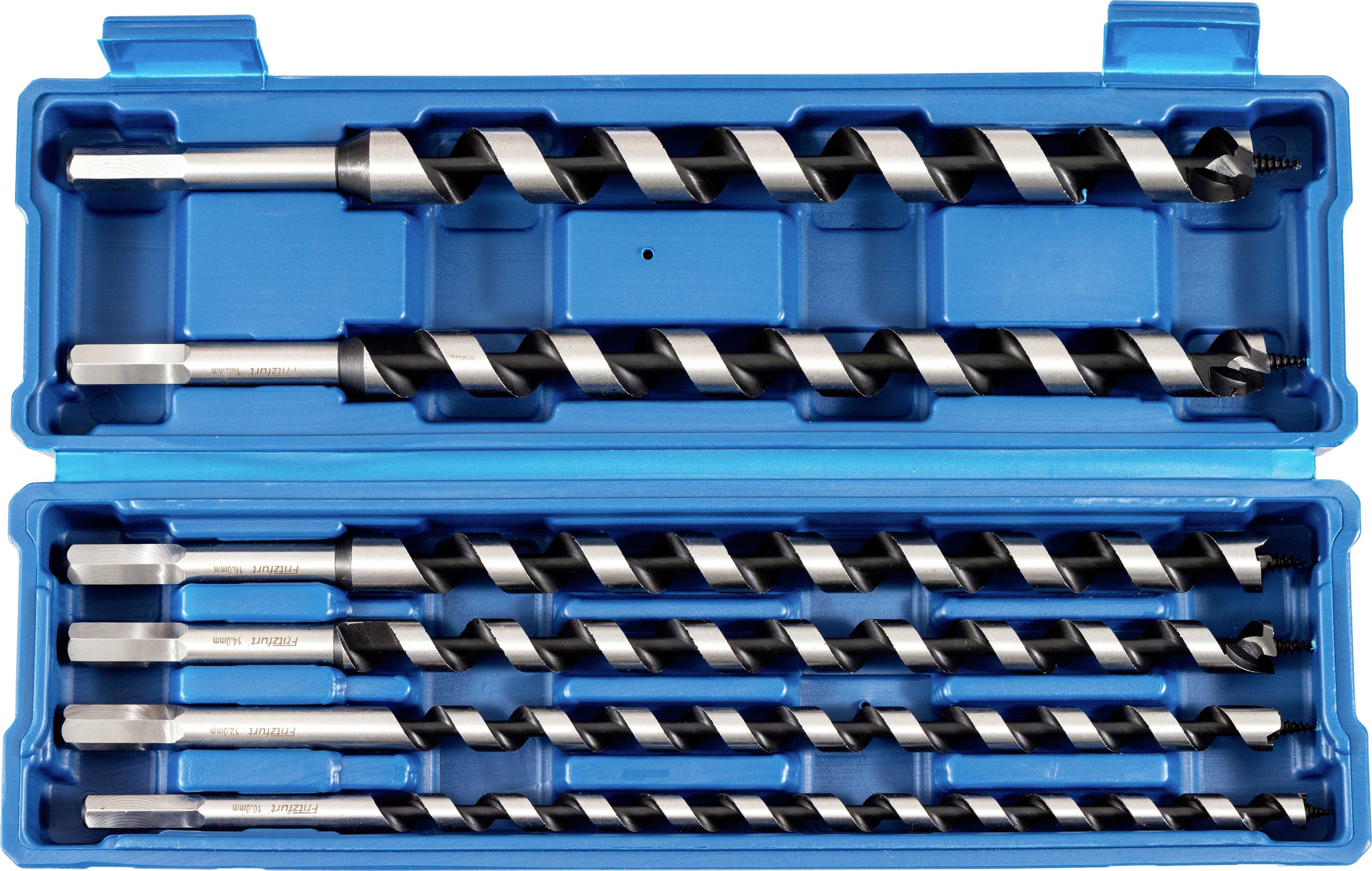 FRITZFURT 2800-3116 Schlangenbohrer-Set 6teilig 10 mm, 12 mm, 14 mm, 16 mm, 18 mm, 20 mm Gesamtläng
