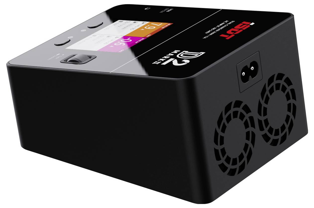 ISDT D-2 MARK2 Modellbau-Multifunktionsladegerät 12 A LiPo, LiIon, LiFePO, LiHV, NiMH, NiCd, Blei
