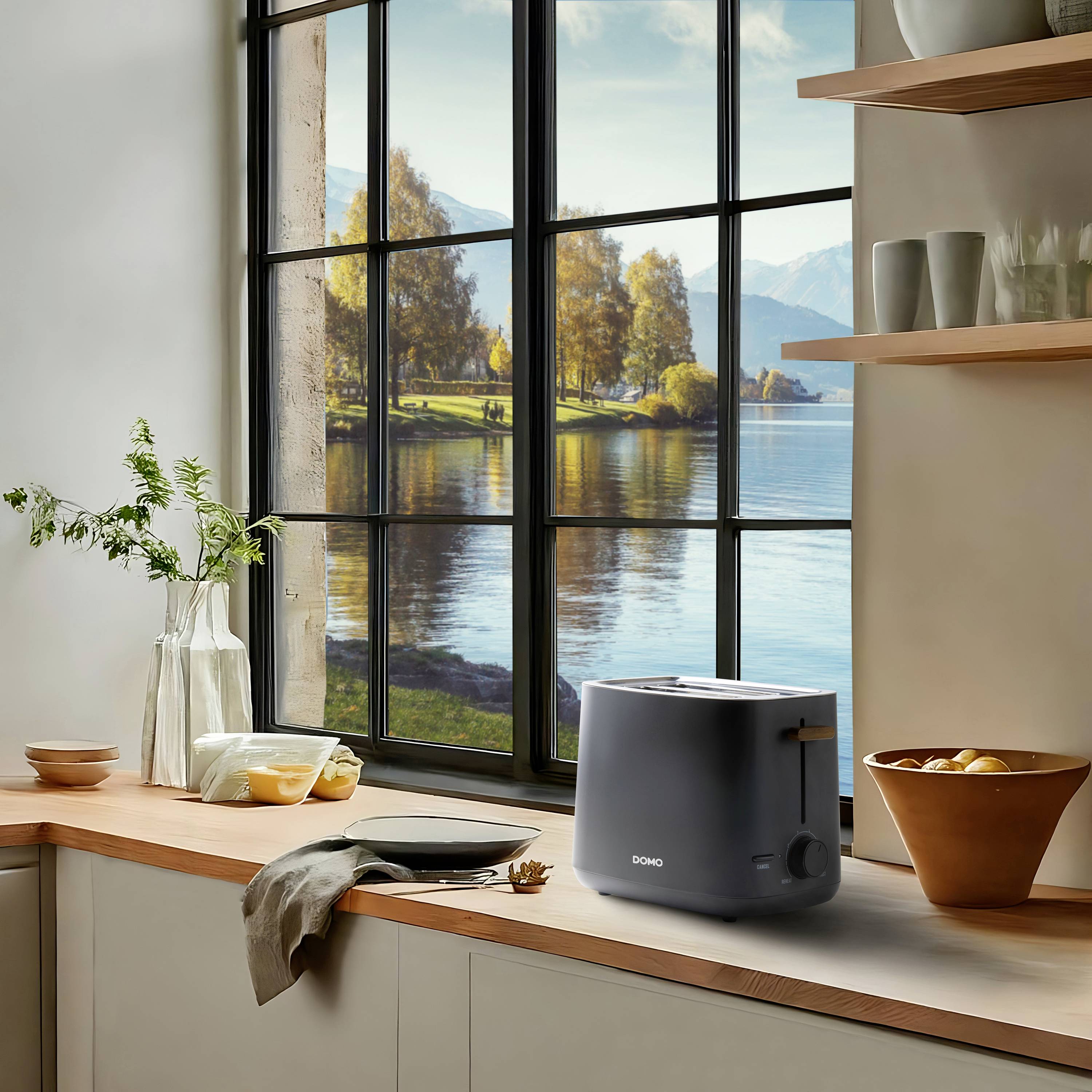 DOMO TOASTER 'Wood You' - für 2 Toasts Toaster