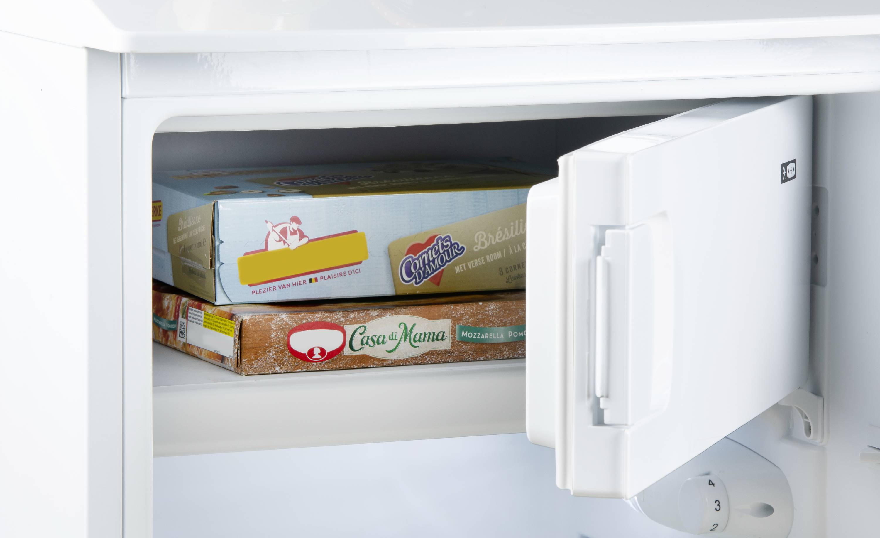 DOMO KÜHLSCHRANK MIT GEFRIERFACH 113L Kühl-Gefrier-Kombination EEK: C (A - G) 113l Weiß