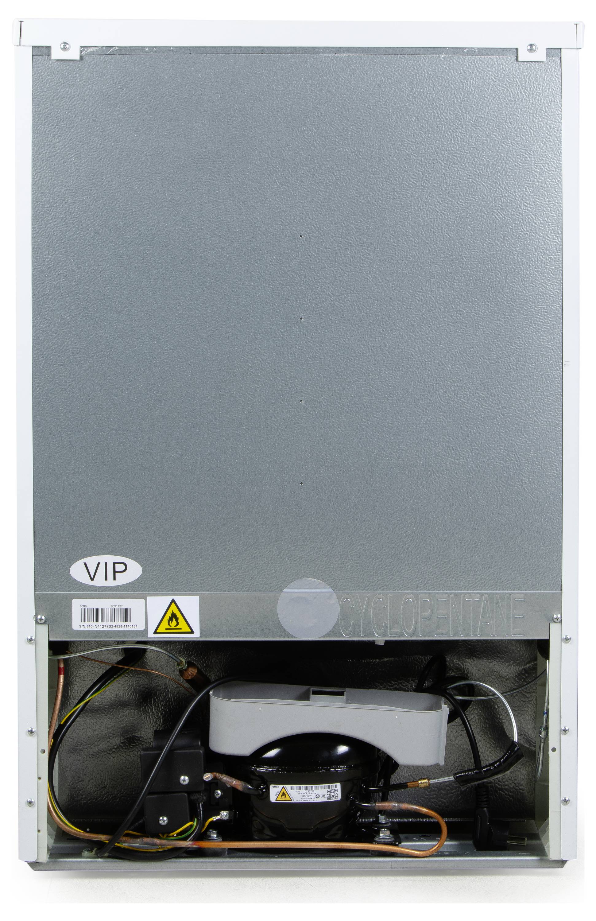 DOMO KÜHLSCHRANK MIT GEFRIERFACH 113L Kühl-Gefrier-Kombination EEK: C (A - G) 113l Weiß