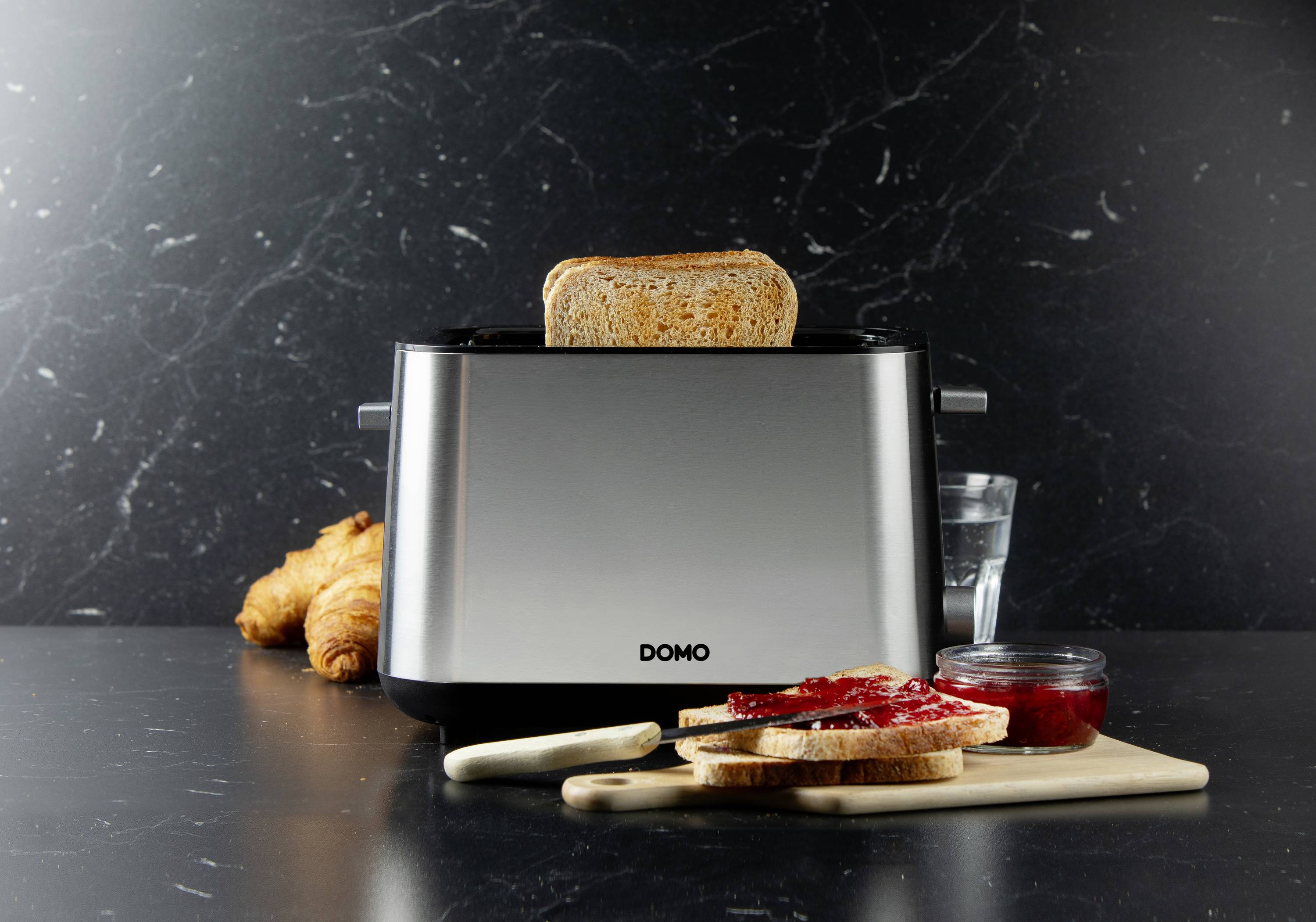 DOMO TOASTER 2 Schlitze für 2 Toasts Toaster