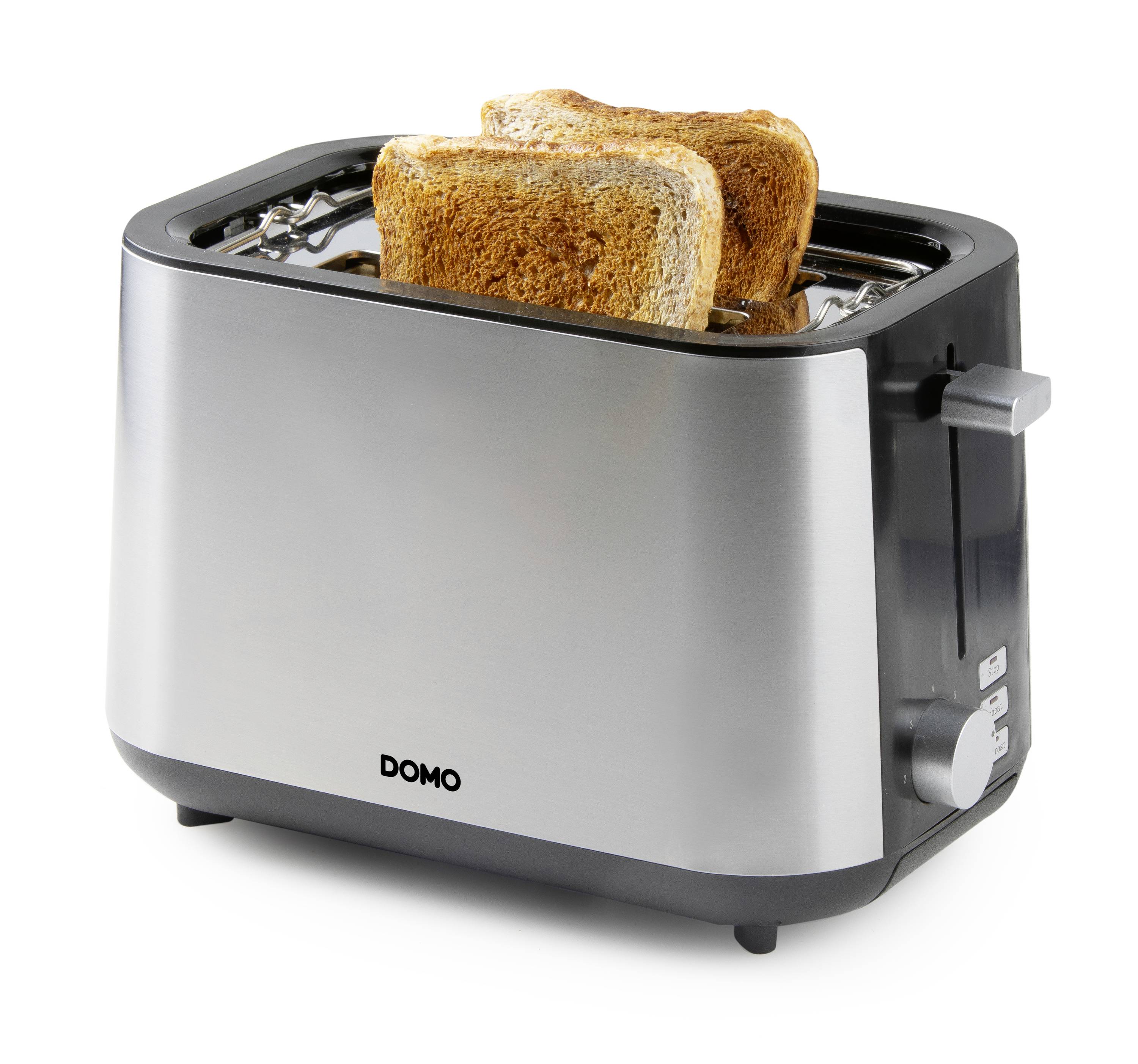 DOMO TOASTER 2 Schlitze für 2 Toasts Toaster