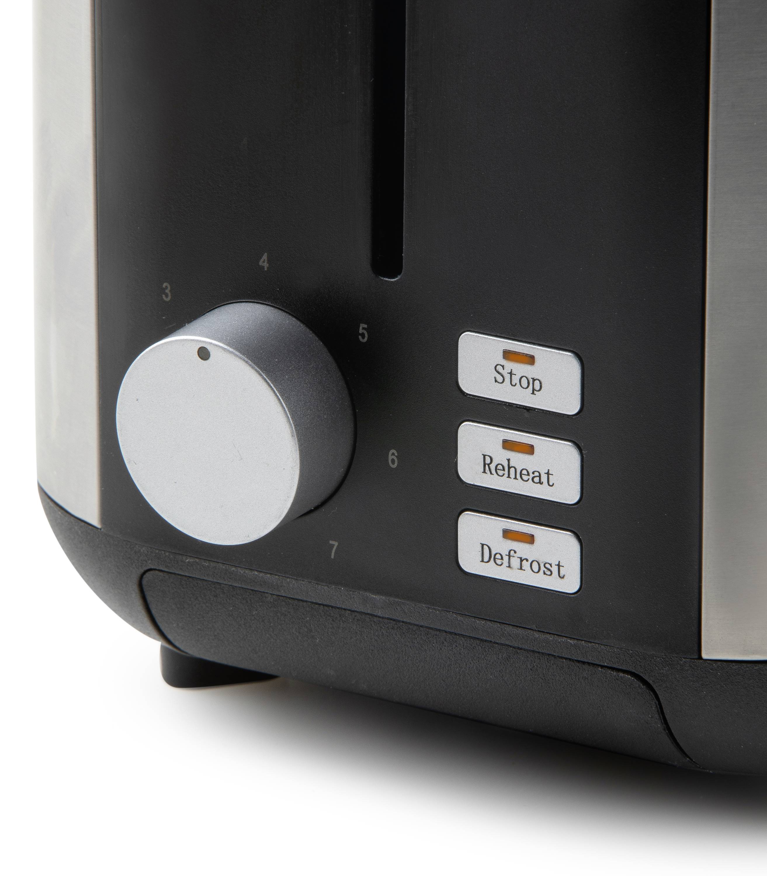 DOMO TOASTER 2 Schlitze für 4 Toasts Toaster