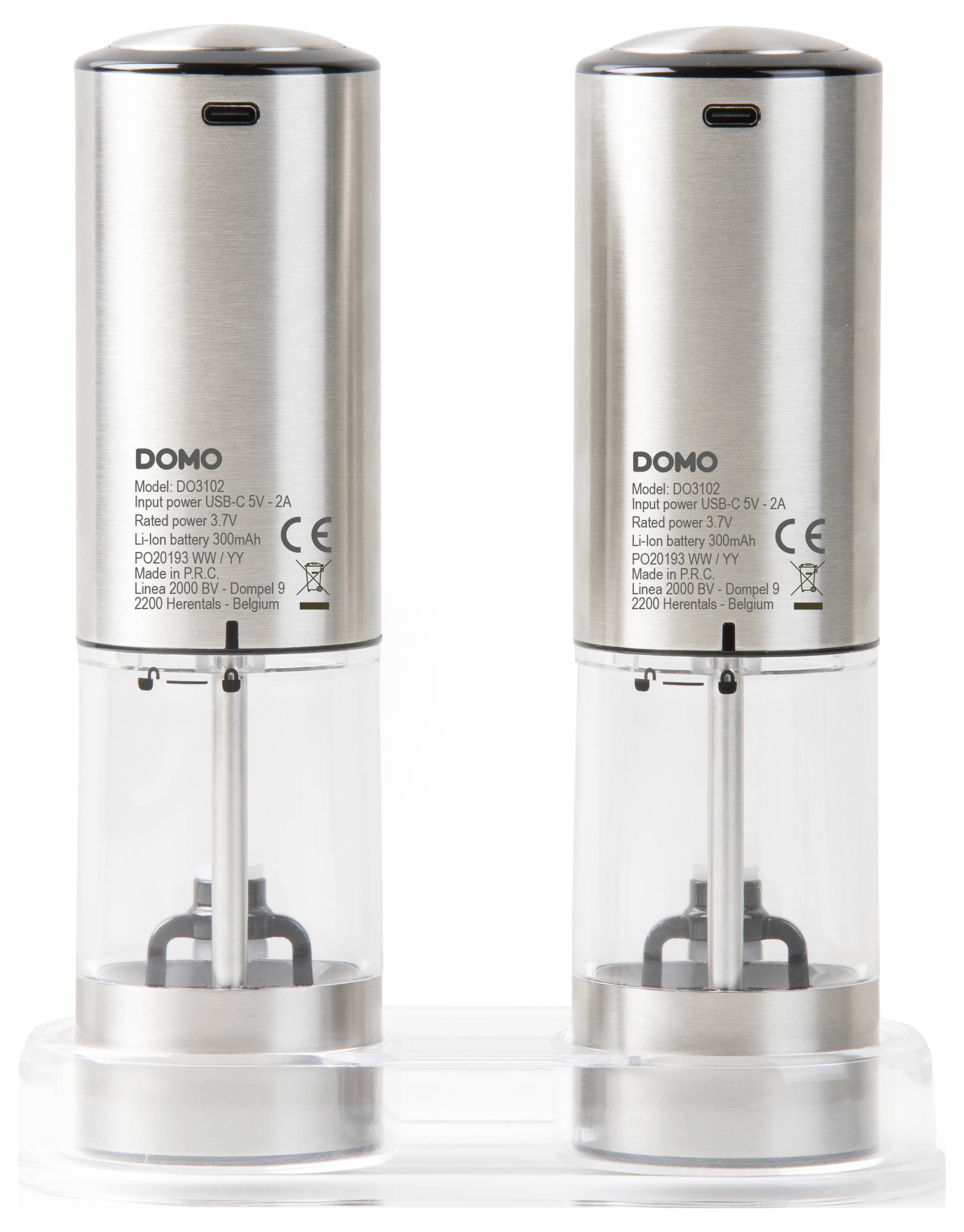 DOMO WIEDERAUFLADBARE PFEFFER- UND SALZMÜHLE Salz-, Pfeffermühle 1 St.