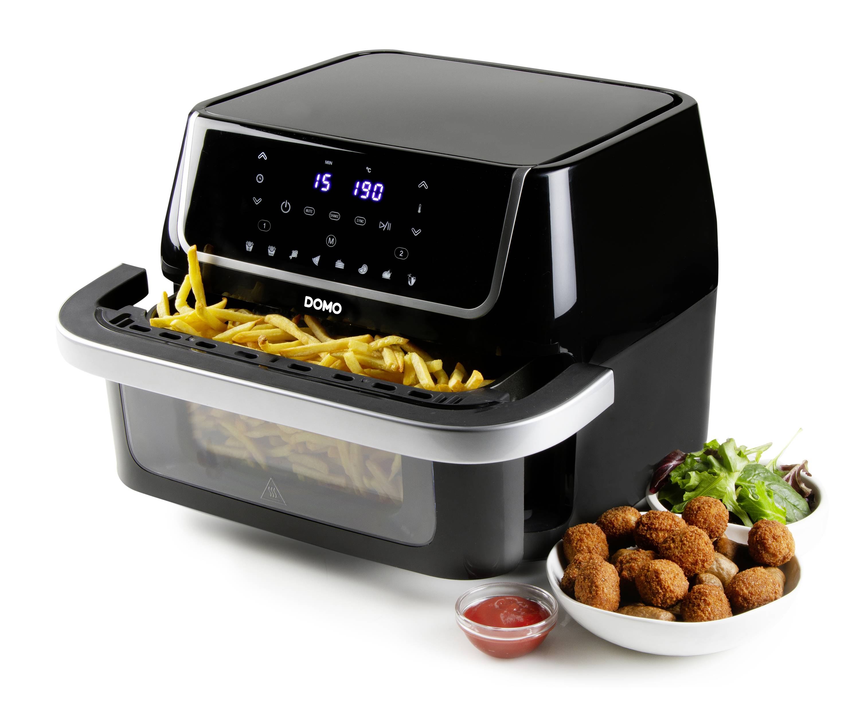 DOMO Heißluft-Fritteuse 10L Fritteuse 10l