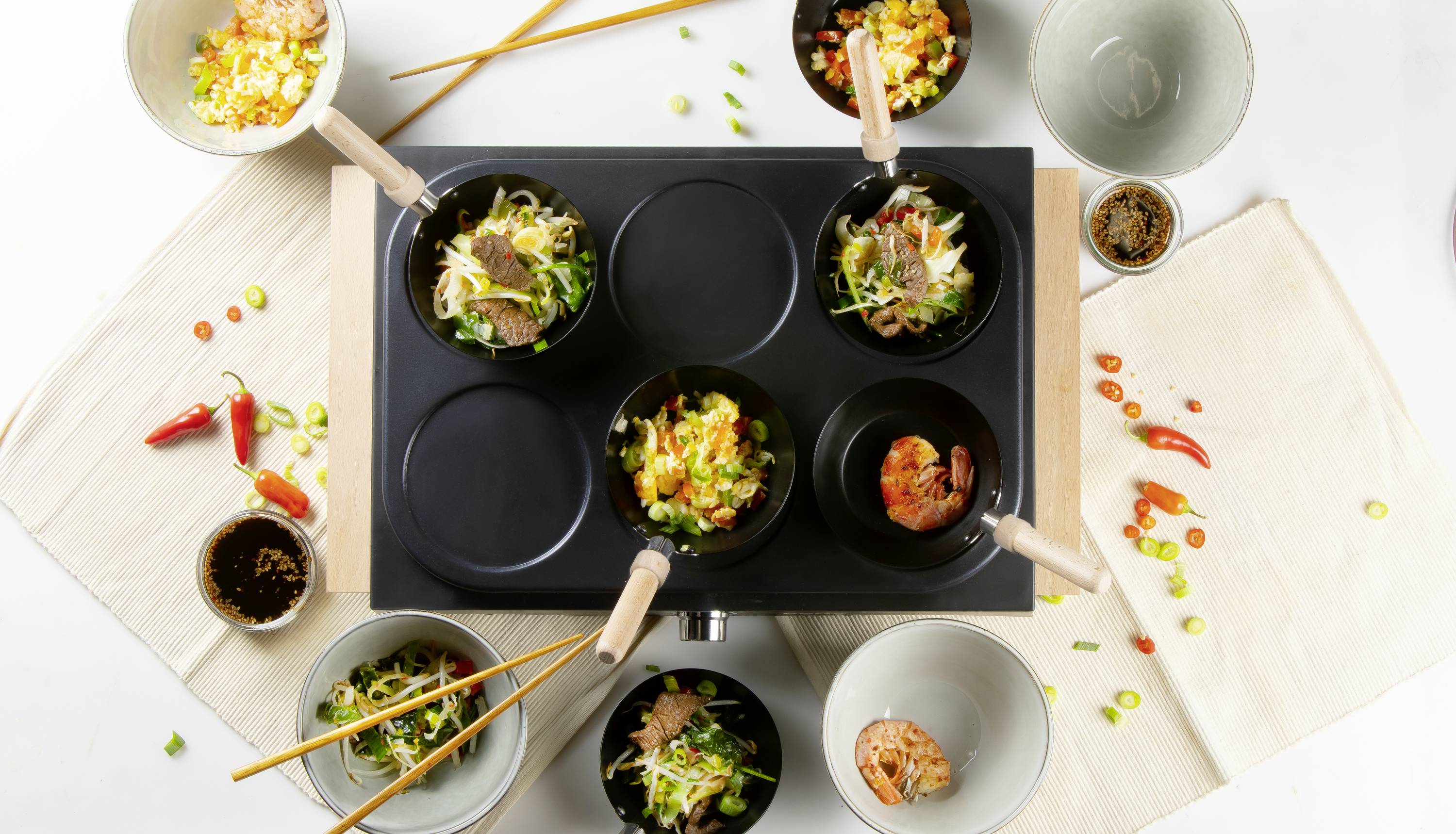 DOMO WOK PARTY SET DO8719W Wok