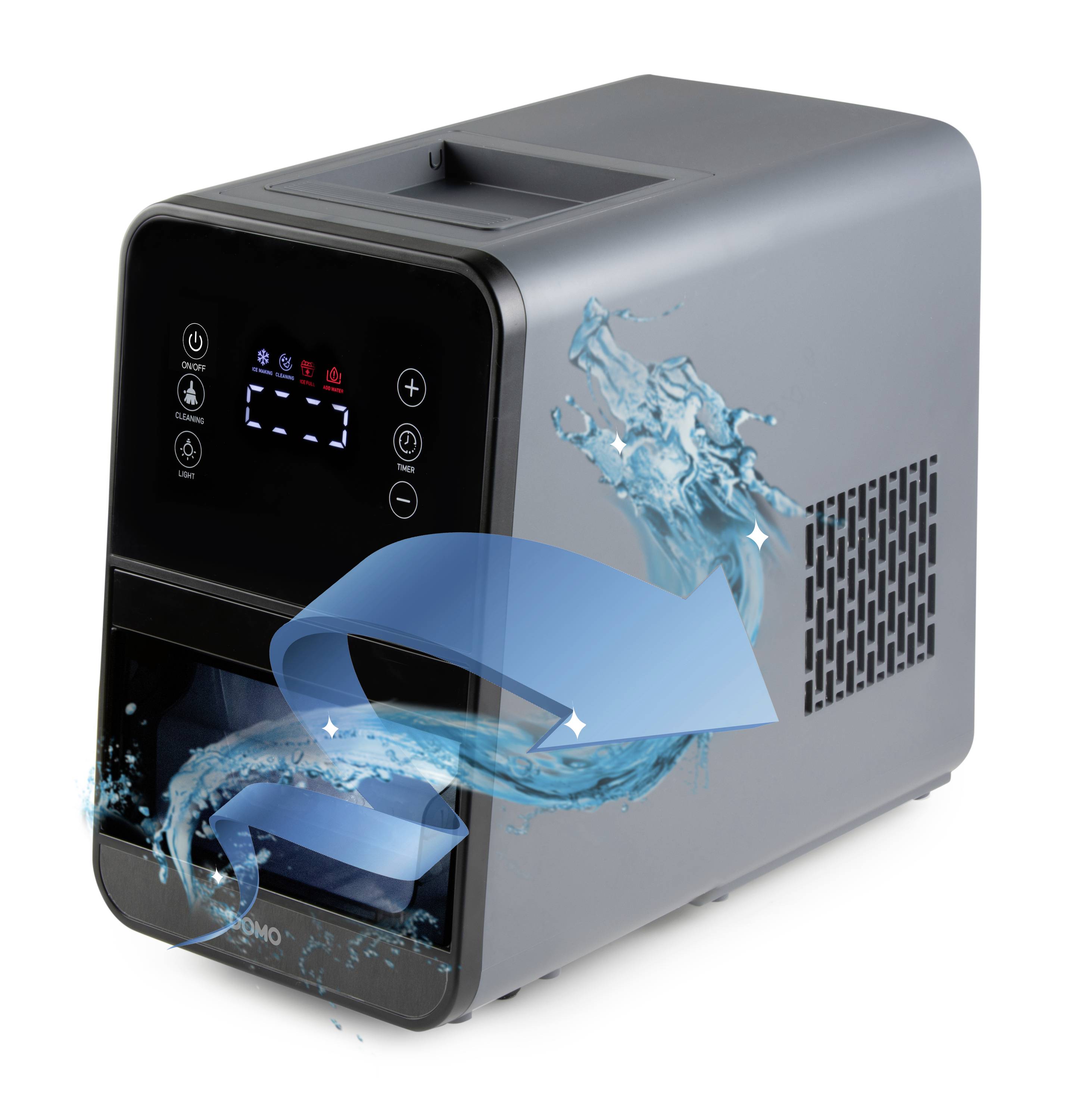 DOMO EISWÜRFELMASCHINE Eiswürfelbereiter 1.5 l