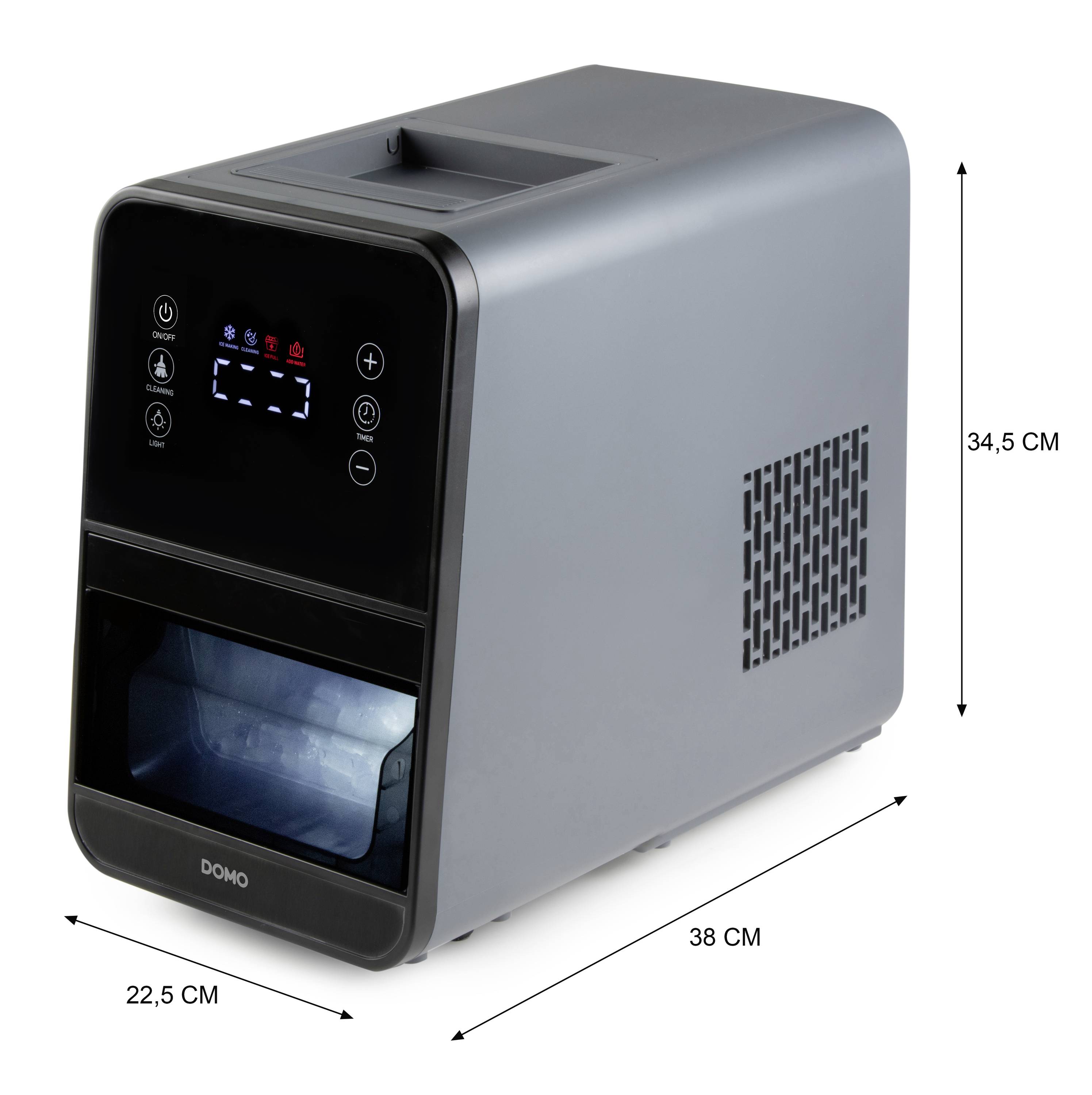 DOMO EISWÜRFELMASCHINE Eiswürfelbereiter 1.5 l
