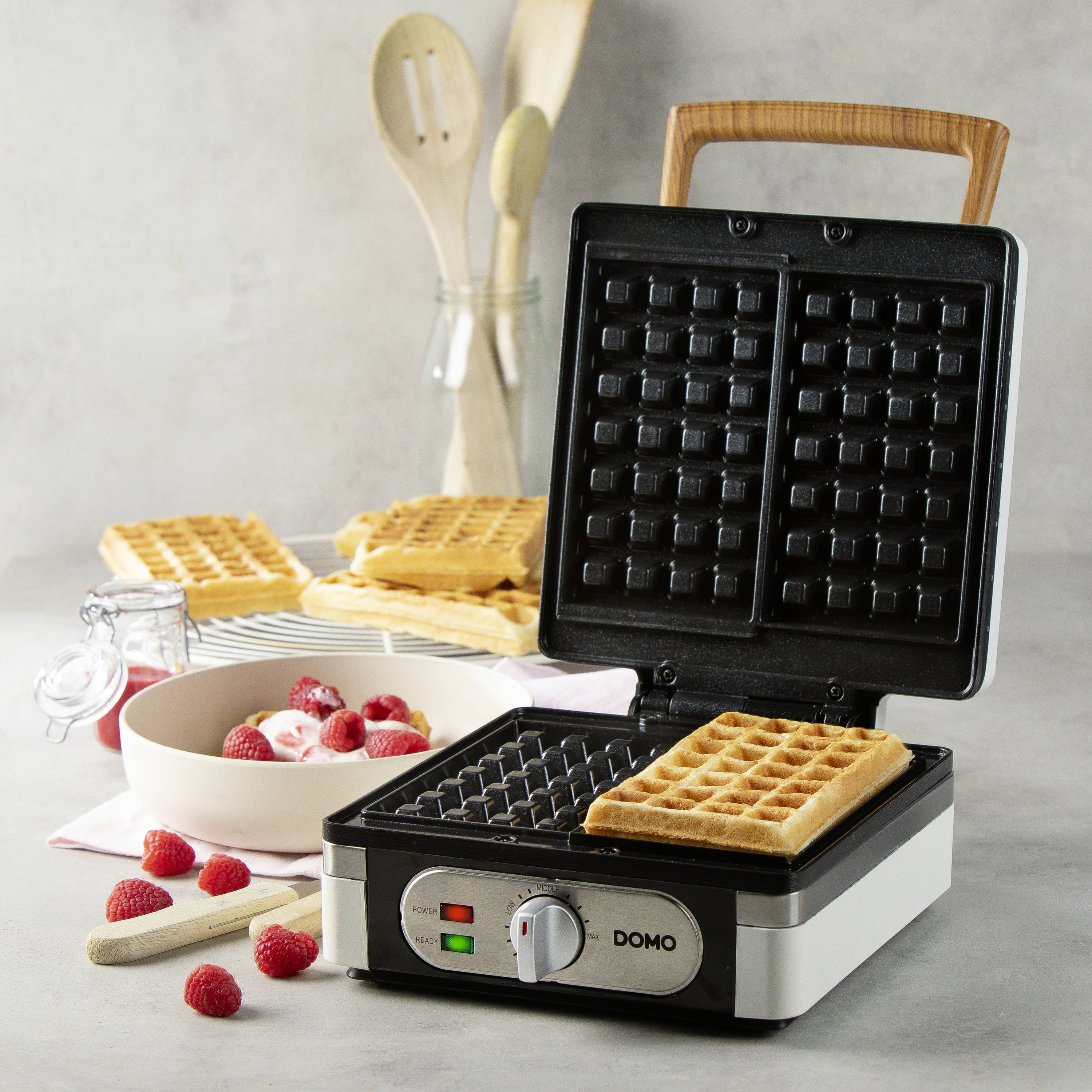 DOMO WAFFELEISEN – POWDER WHITE Waffeleisen Weiß