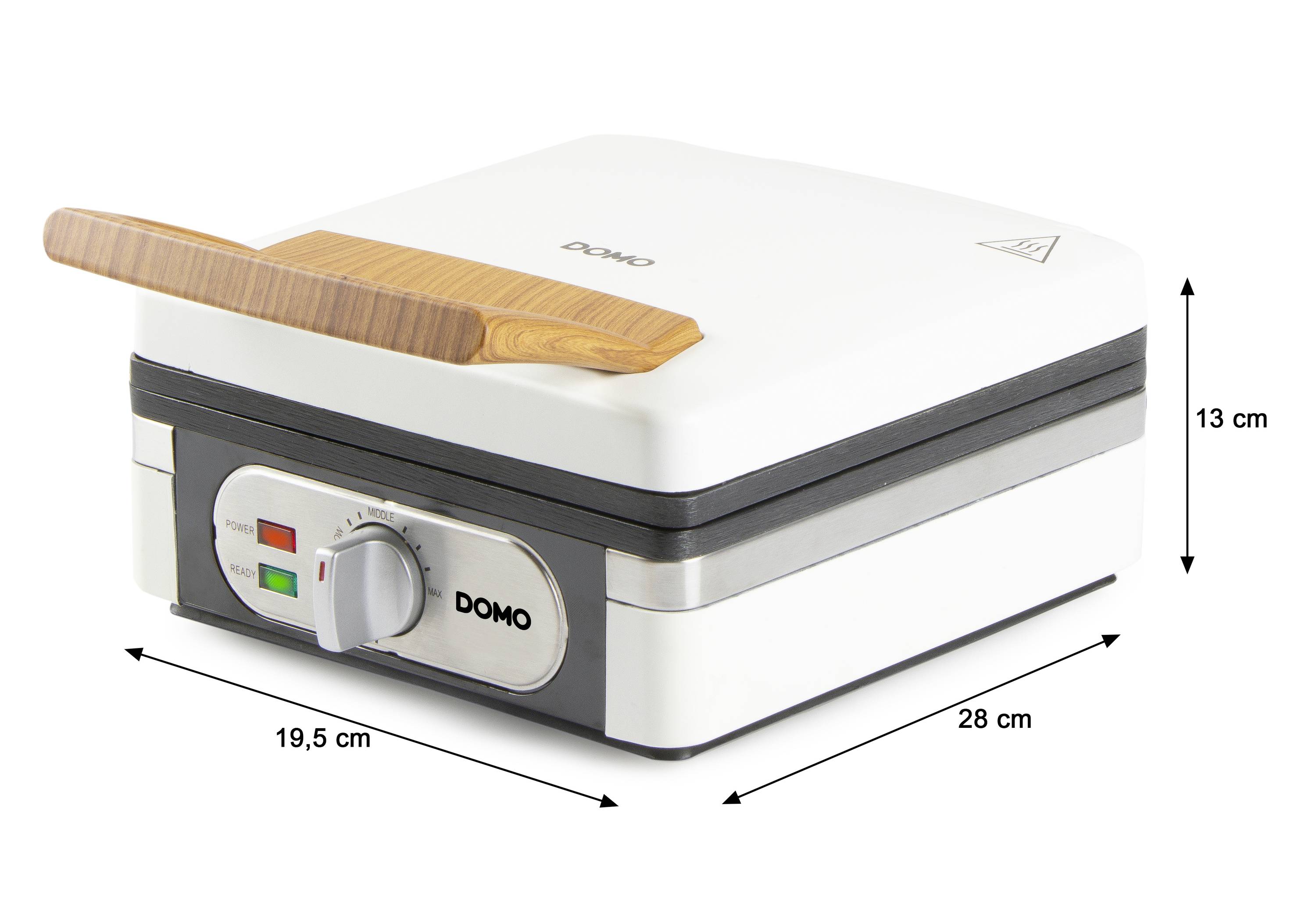 DOMO WAFFELEISEN – POWDER WHITE Waffeleisen Weiß