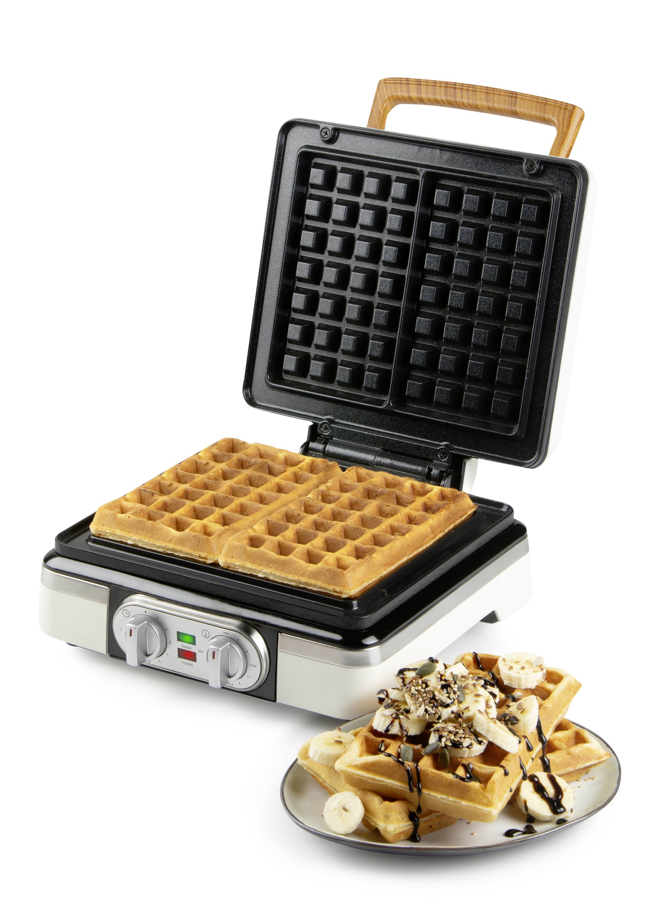 DOMO WAFFELEISEN – POWDER WHITE Waffeleisen Weiß