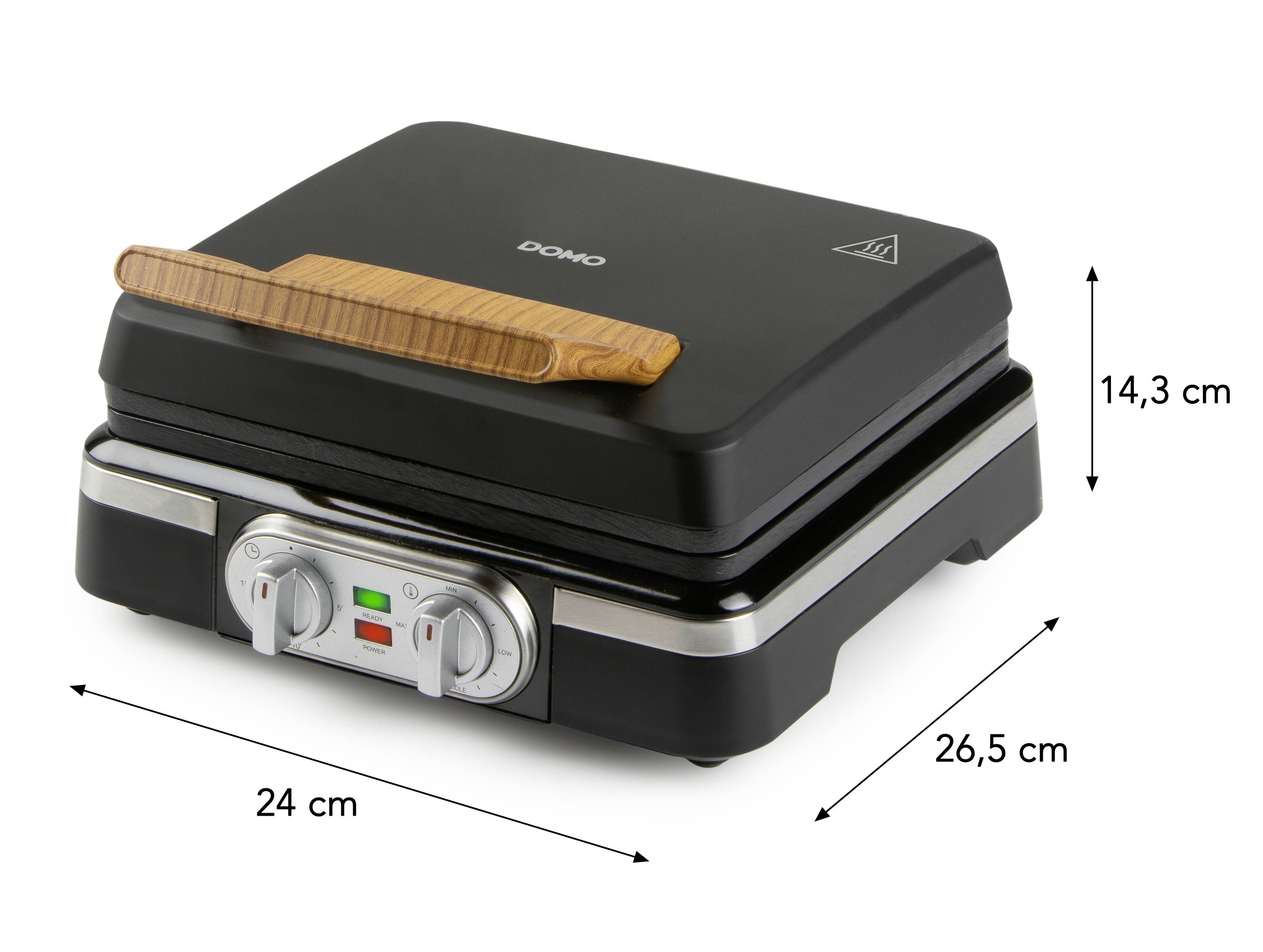DOMO WAFFELEISEN – INKY BLACK Waffeleisen Schwarz