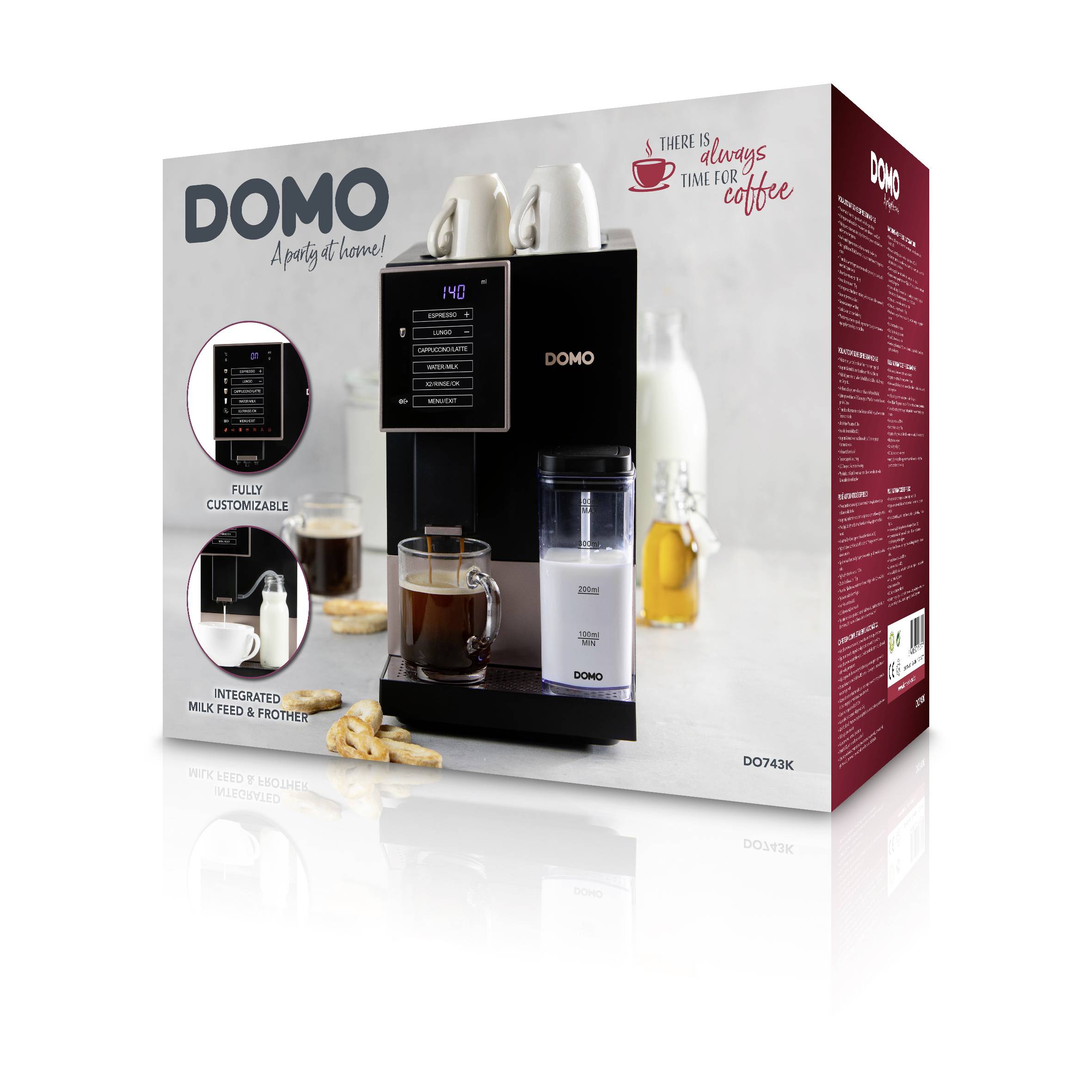 DOMO VOLLAUTOMATISCHE ESPRESSO-MASCHINE Espressomaschine