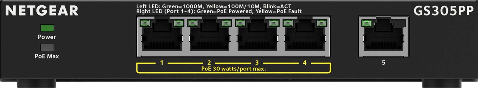 NETGEAR 300 Series GS305PP Netzwerk Switch