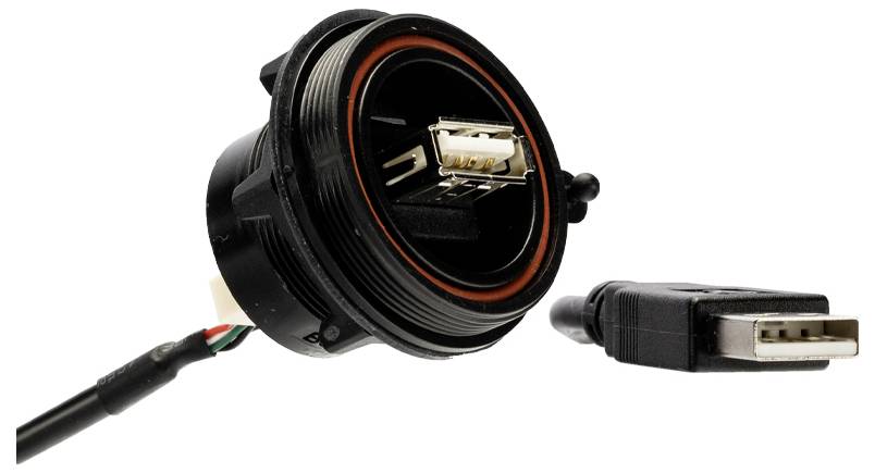 Bulgin USB-Kabel 0.50m PX0844/A/0M50/A