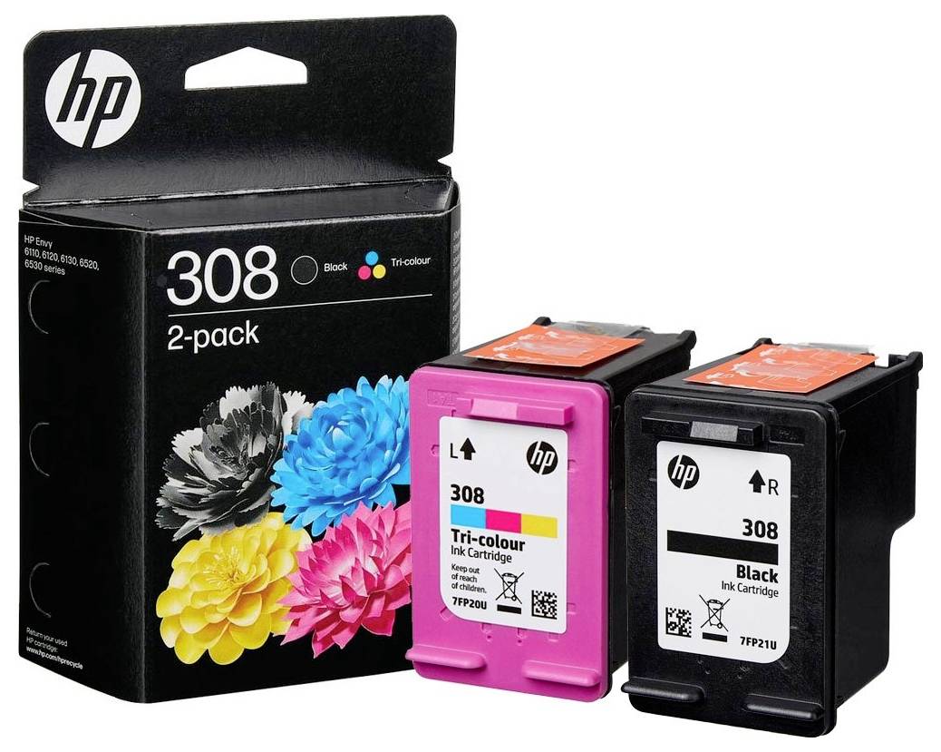 HP Druckerpatrone 308 Original Schwarz, Color 6L6S6UE