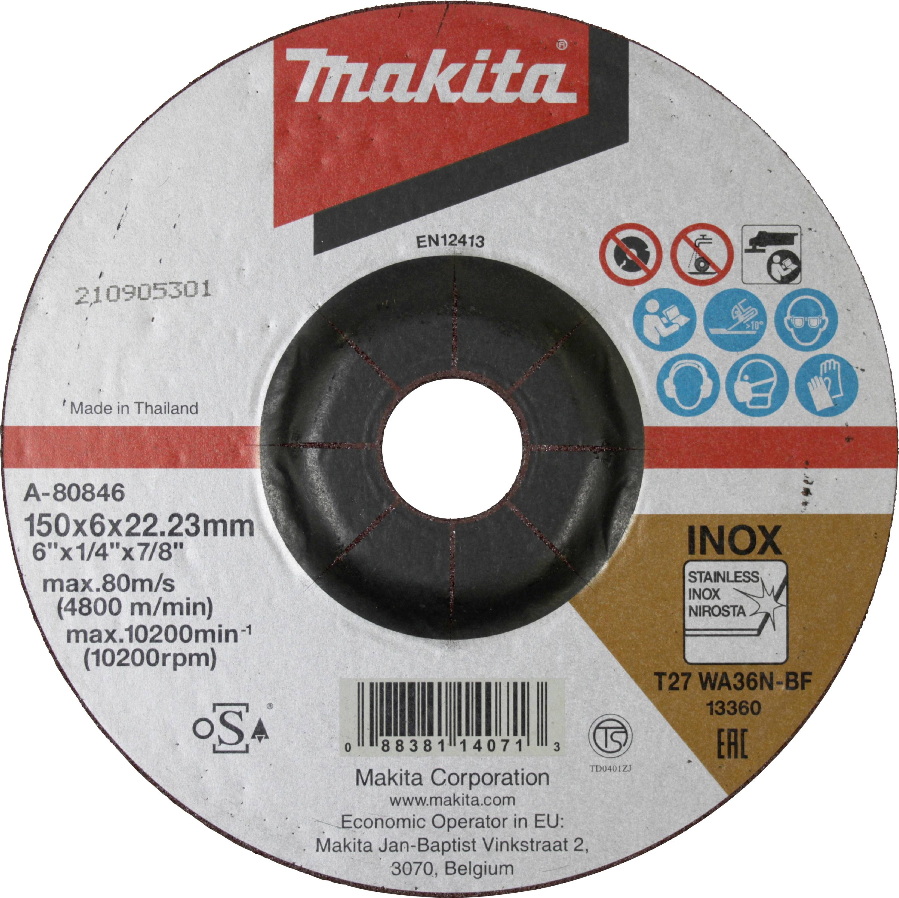 Makita Schruppscheibe 150mm A-80846 Schruppscheibe 1St.