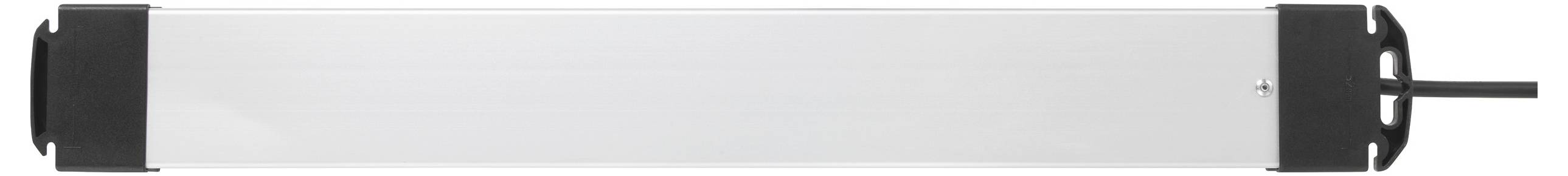 Sygonix SY-6805674 Überspannungsschutz-Steckdosenleiste 6fach Schwarz, Silver Schutzkontakt 1St.