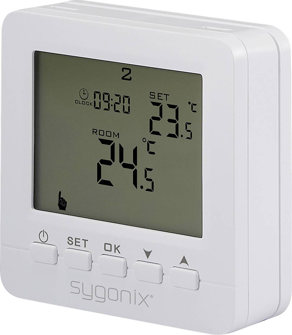 Sygonix SY-6805680 SY02B05RF Funk-Raumthermostat Aufputz Wochenprogramm 1St.