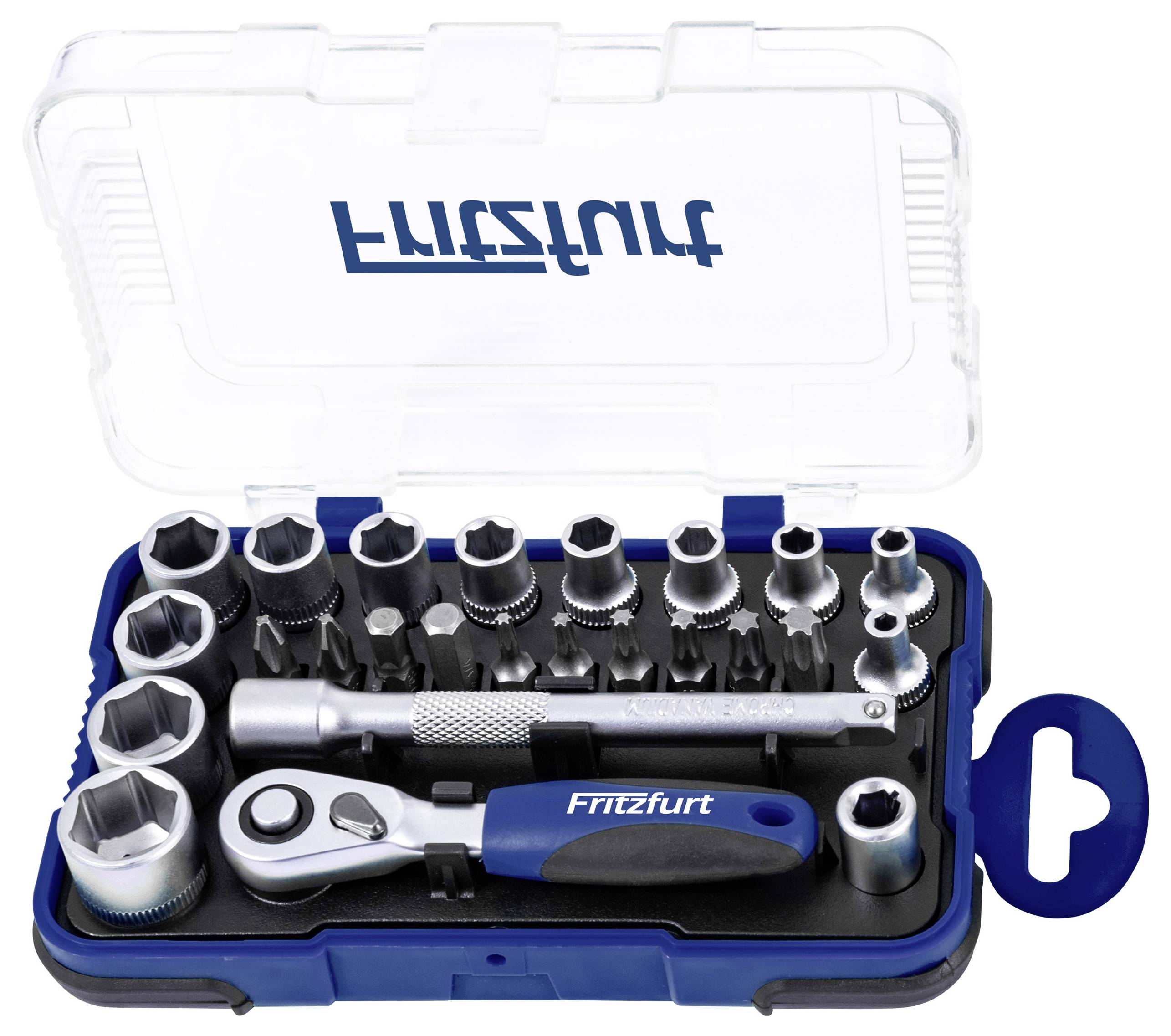 FRITZFURT Steckschlüsselsatz metrisch 1/4" (6.3 mm) 25teilig 6100-3025