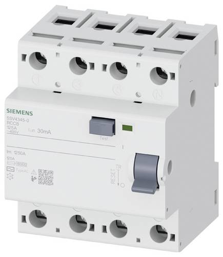 Siemens 5SV43450 5SV4345-0 FI-Schutzschalter/Leitungsschutzschalter