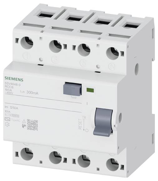 Siemens 5SV46480 5SV4648-0 FI-Schutzschalter/Leitungsschutzschalter