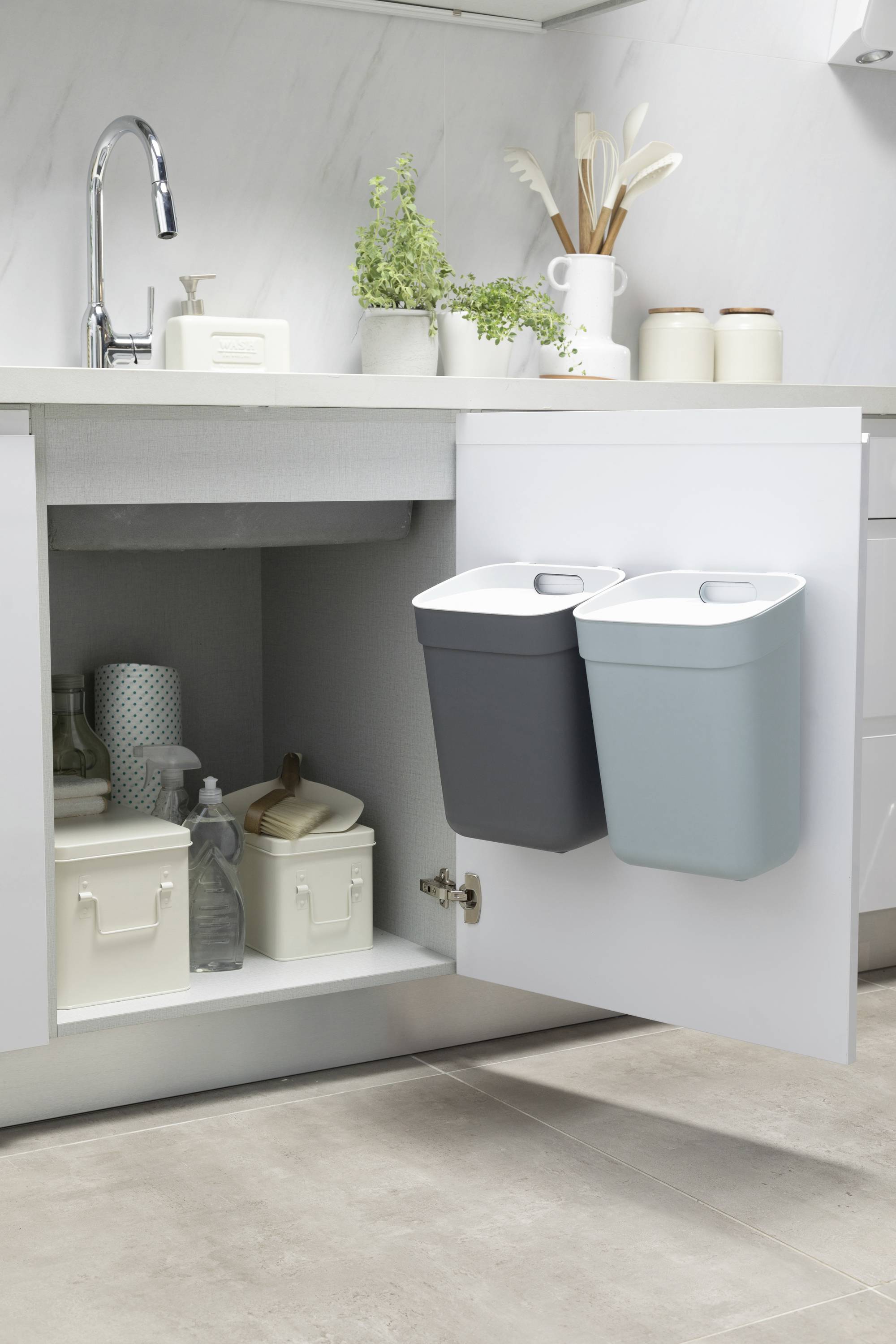 Curver READY TO COLLECT Mülleimer [10L], blau 251949 Mülleimer Blau