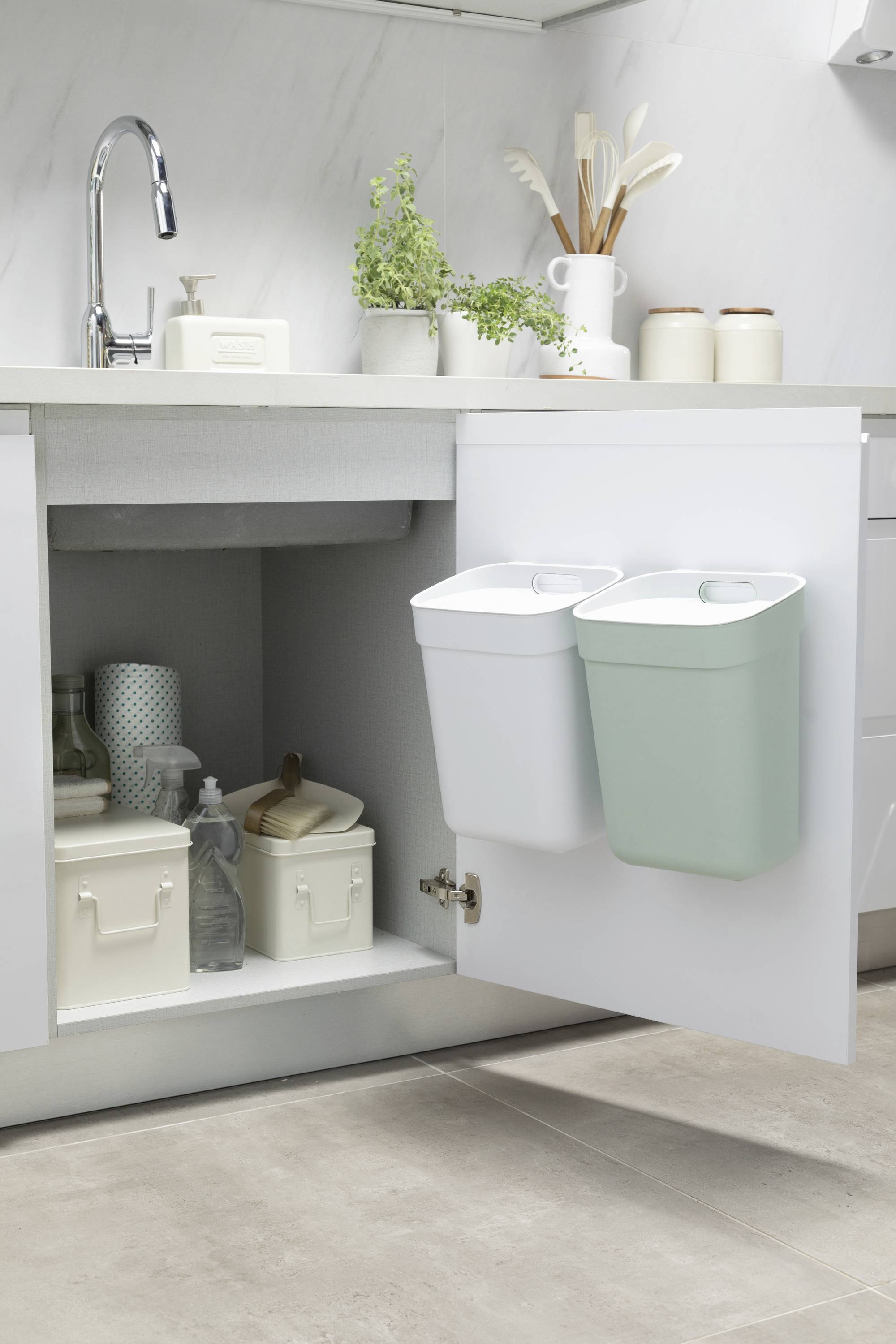 Curver READY TO COLLECT Mülleimer [10L], grün 251953 Mülleimer Grün