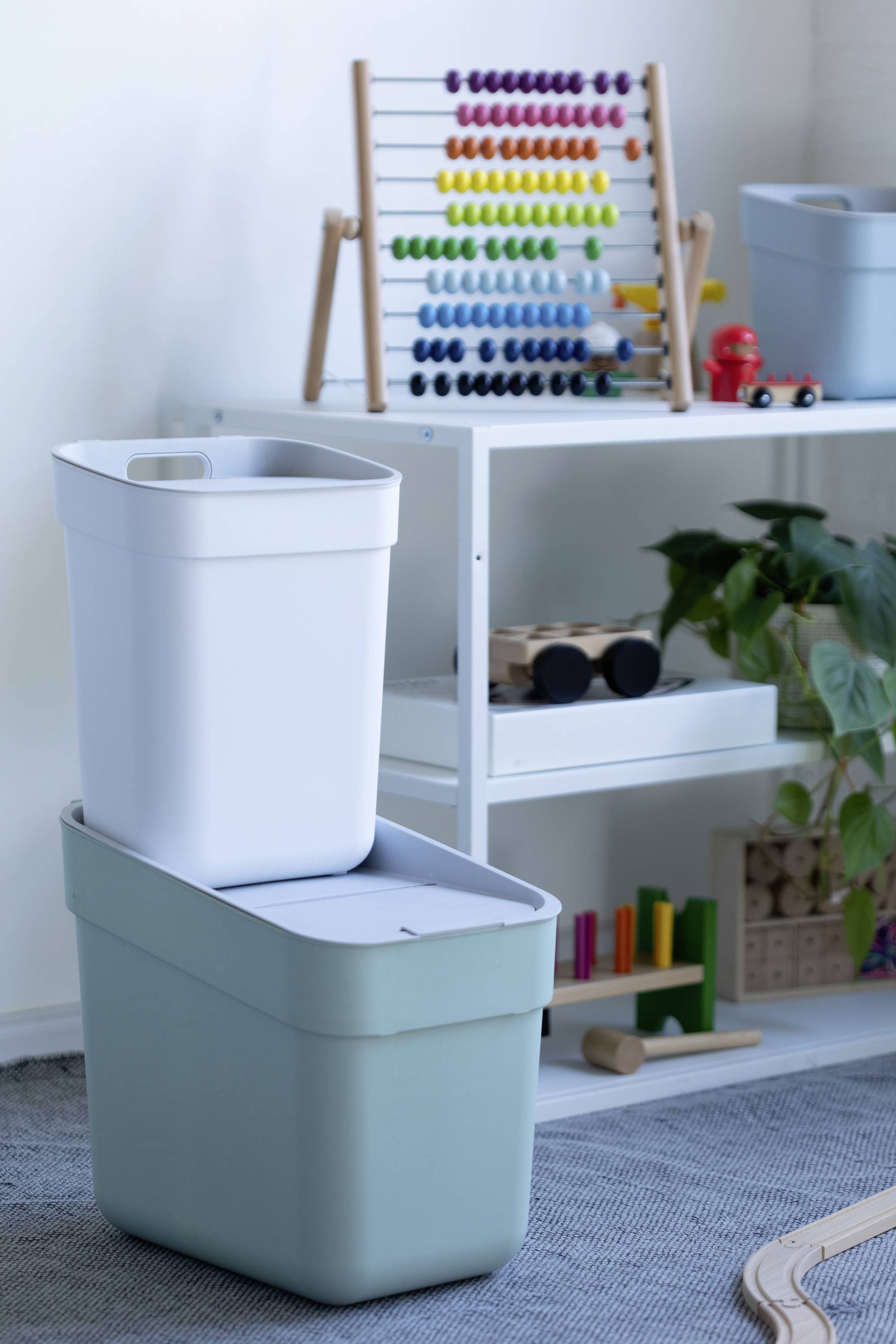 Curver READY TO COLLECT Mülleimer [10L], weiß 252106 Mülleimer Weiß