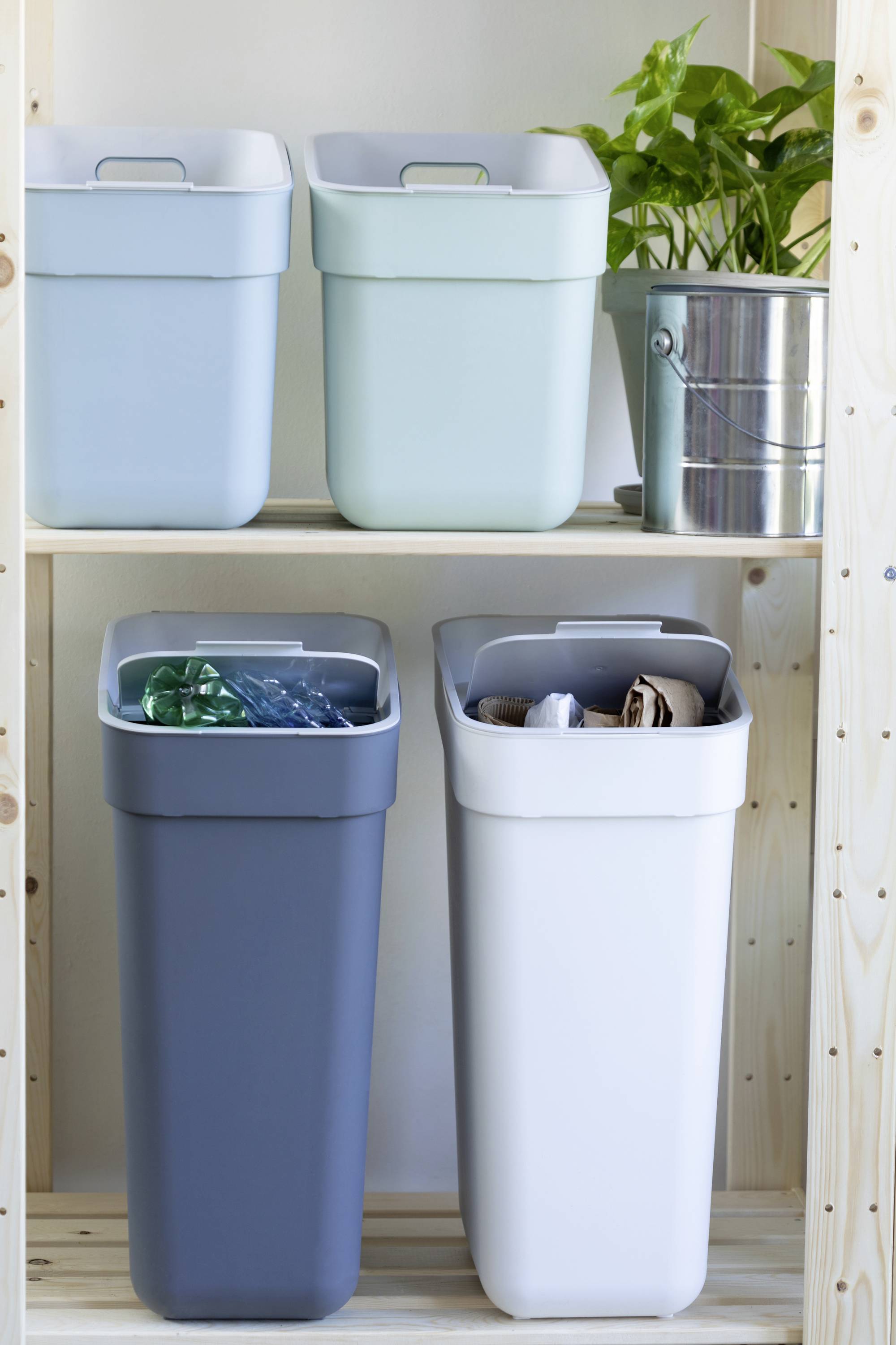 Curver READY TO COLLECT Mülleimer [20L], blau 251951 Mülleimer Blau 1 St.