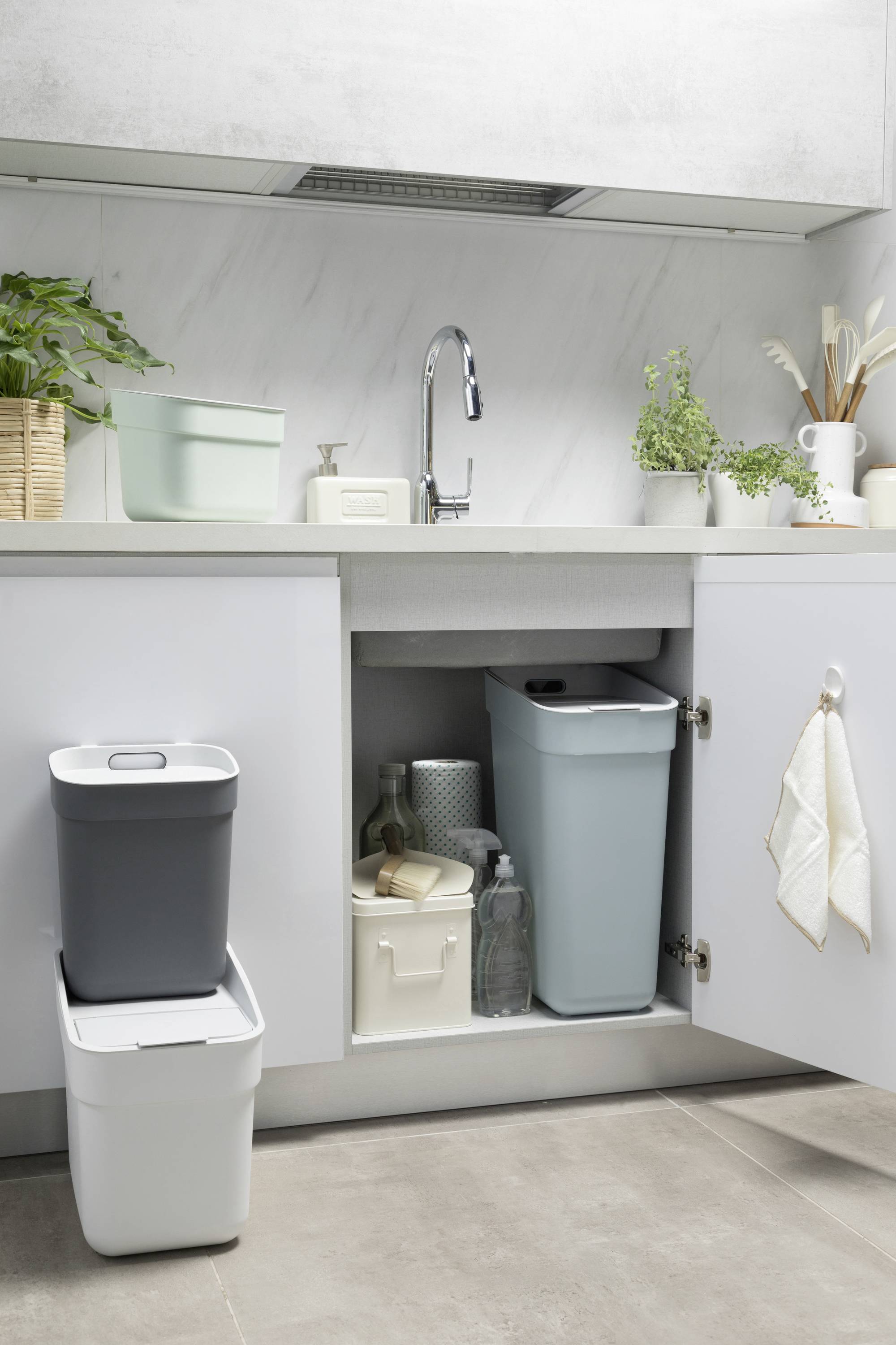 Curver READY TO COLLECT Mülleimer [20L], blau 251951 Mülleimer Blau 1St.