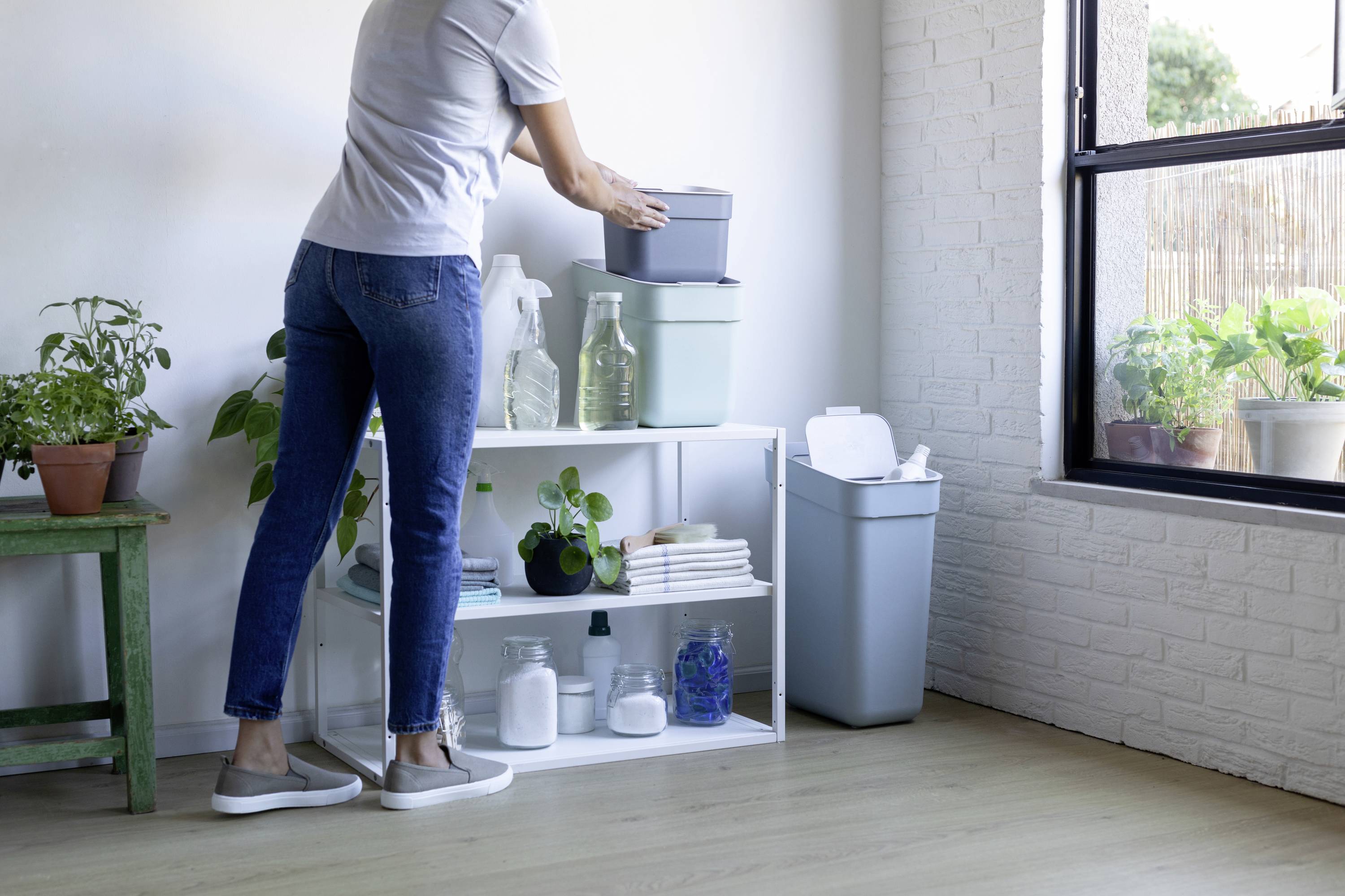 Curver READY TO COLLECT Mülleimer [30L], blau 251935 Mülleimer Blau 1St.