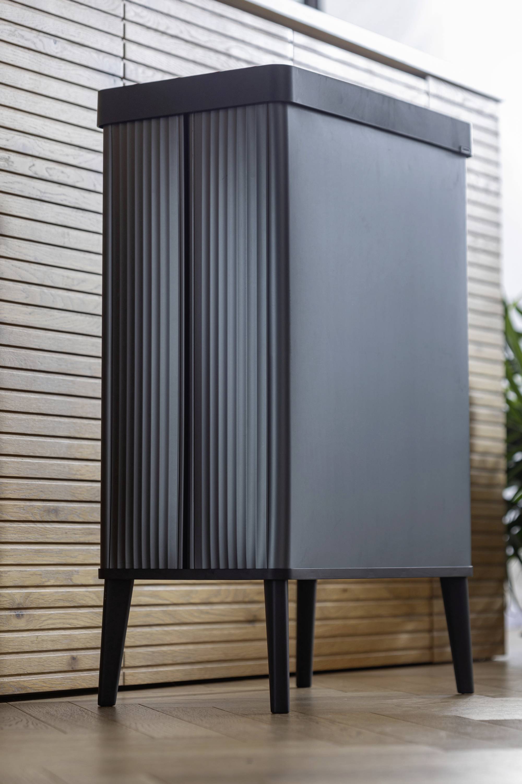 Curver E-COM - VERTO Bin HIGH Abfalleimer 54L, perlblau 258985 Mülleimer Perl-Blau 1St.