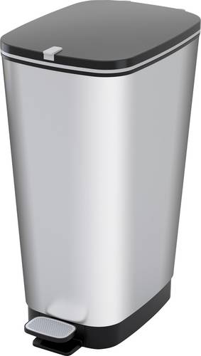 Cestino "Chic" Con Pedale, 45 L, Grigio Metallizzato - Curver-image