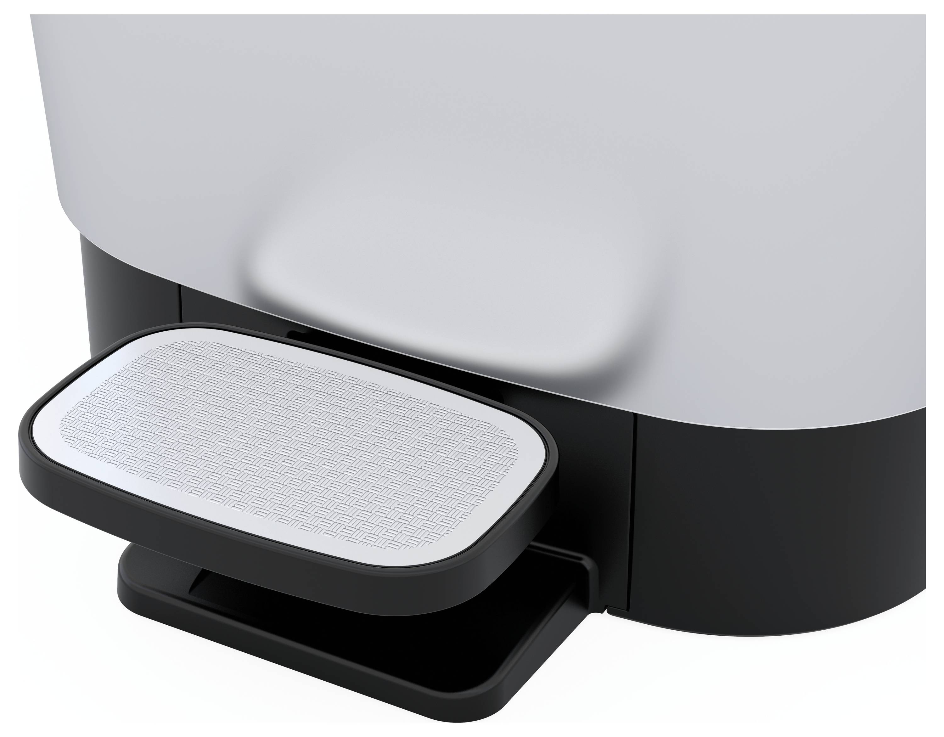 Curver CHIC BIN STYLE Abfallbehälter L [45L], silber 237241 Mülleimer Kunststoff Silber 1St.