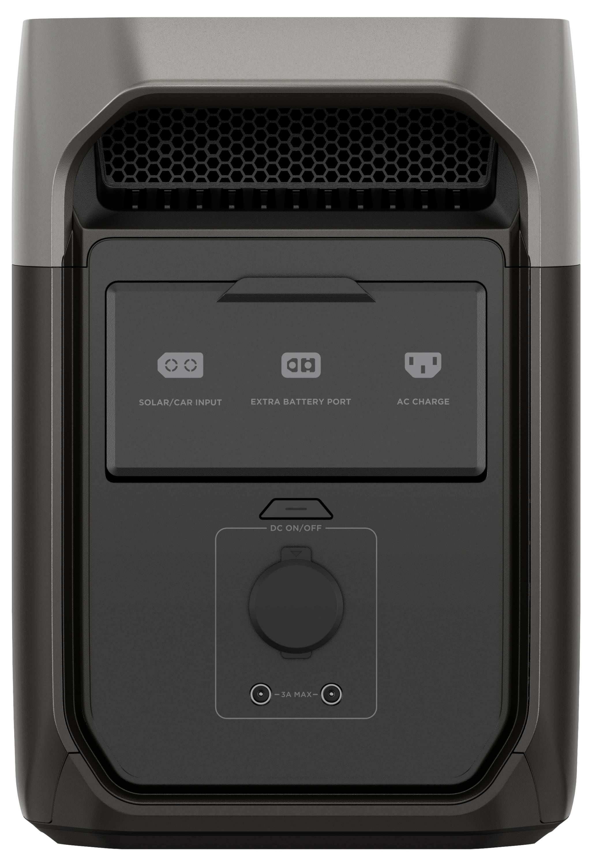 ECOFLOW Delta 3 Powerstation LiFe Schwarz, Grau mit Laderegler