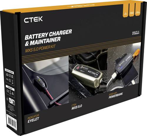CTEK MXS 5.0 POWER KIT 40-696 Automatikladegerät 12V 5A