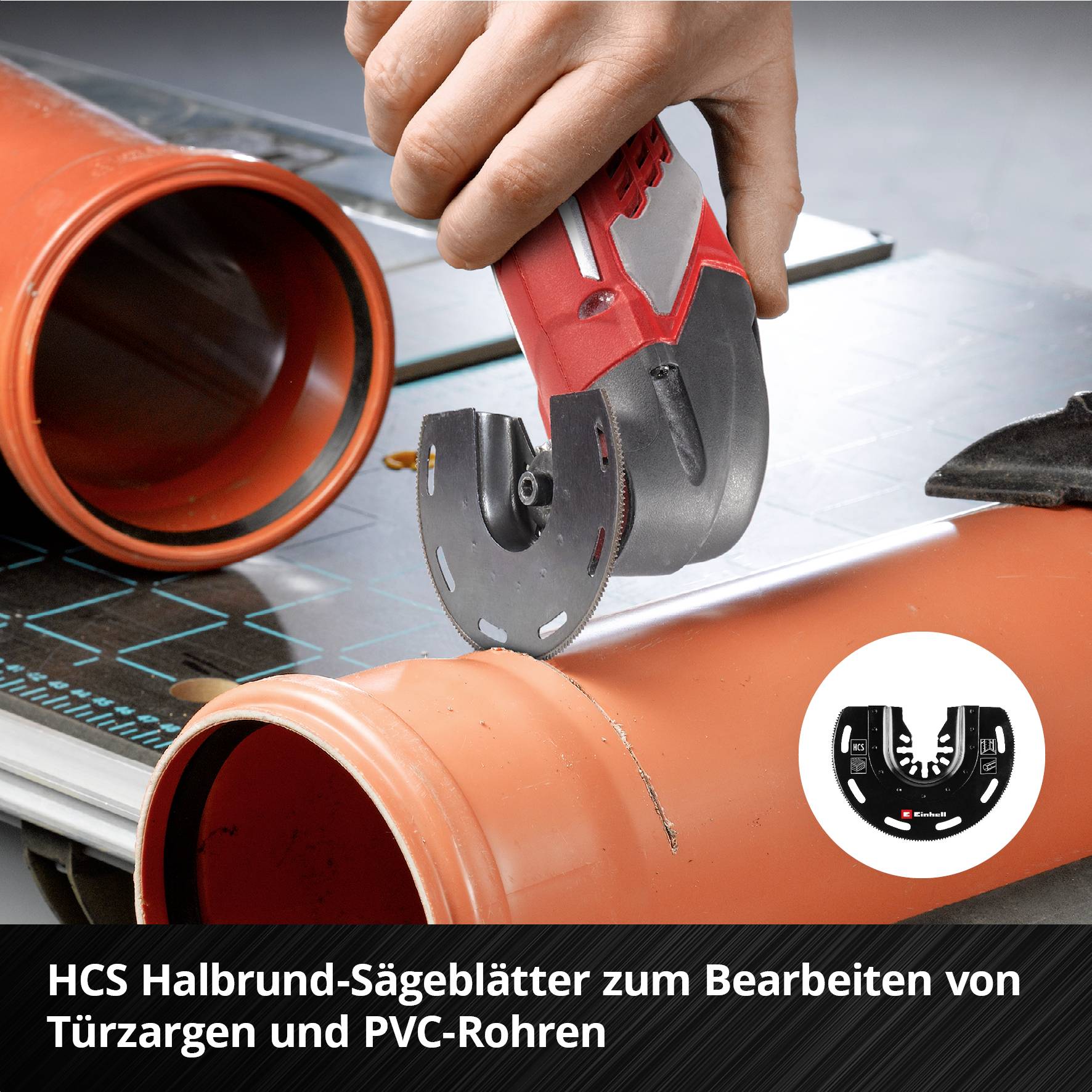 Einhell 708110 XLPLUS-CASE HCS, HM Multifunktionswerkzeug-Zubehör-Set 1 Set