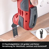 Einhell 708136 XLPLUS-CASE HCS, Aluminiumoxid, Chrom-Vanadium Stahl Multifunktionswerkzeug-Zubehör-Set 1 Set Einhell 708136 XLPLUS-CASE HCS, Aluminiumoxid, Chrom-Vanadium Stahl Multifunktionswerkzeug-Zubehör-Set 1 Set