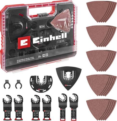 Einhell 708136 XLPLUS-CASE HCS, Aluminiumoxid, Chrom-Vanadium Stahl Multifunktionswerkzeug-Zubehör-