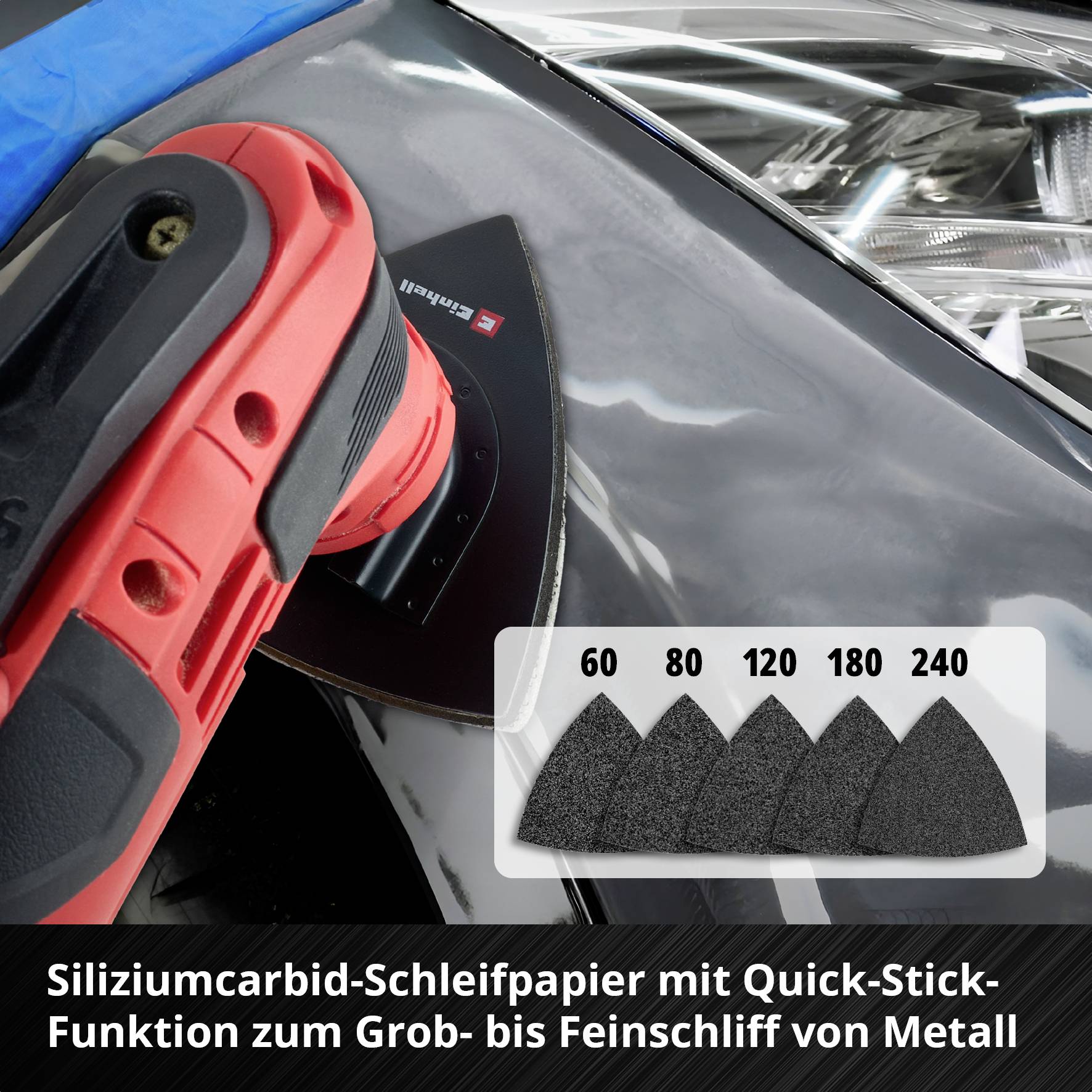 Einhell 708135 XL-PLUS-CASE BiM, HSS Multifunktionswerkzeug-Zubehör-Set 1 Set