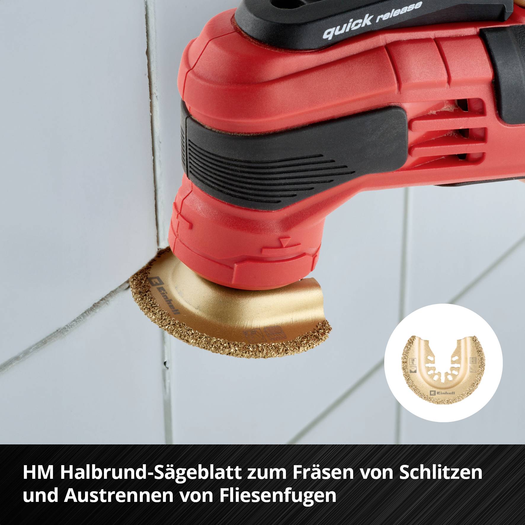 Einhell 708170 XXL -CASE Aluminiumoxid, Chrom-Vanadium Stahl, BiM, HCS, HM Multifunktionswerkzeug-Zubehör-Set 40mm 1 Set