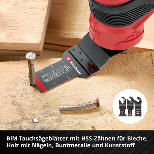 Einhell 708170 XXL -CASE Aluminiumoxid, Chrom-Vanadium Stahl, BiM, HCS, HM Multifunktionswerkzeug-Z Einhell 708170 XXL -CASE Aluminiumoxid, Chrom-Vanadium Stahl, BiM, HCS, HM Multifunktionswerkzeug-Z